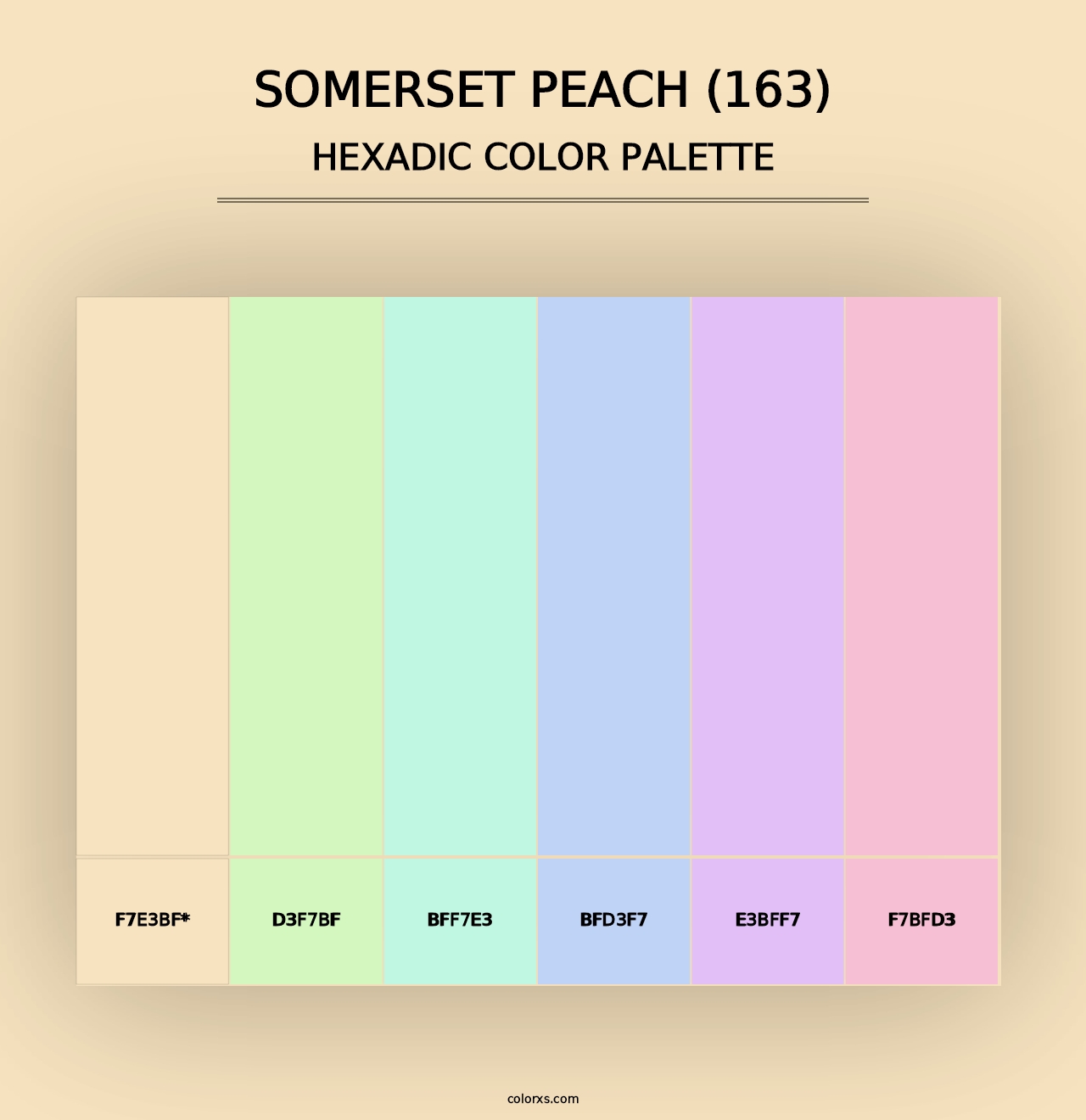 Somerset Peach (163) - Hexadic Color Palette