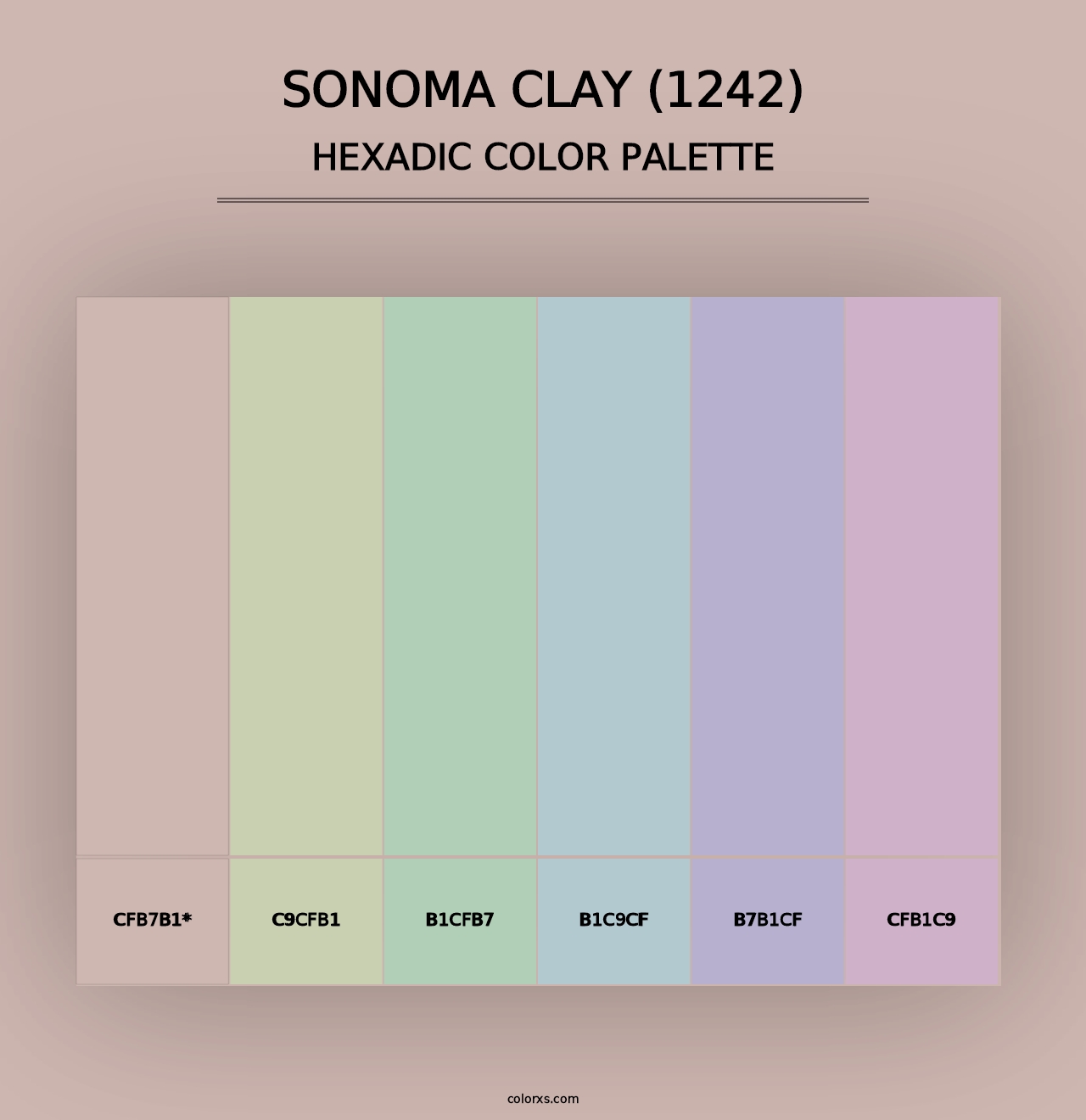 Sonoma Clay (1242) - Hexadic Color Palette