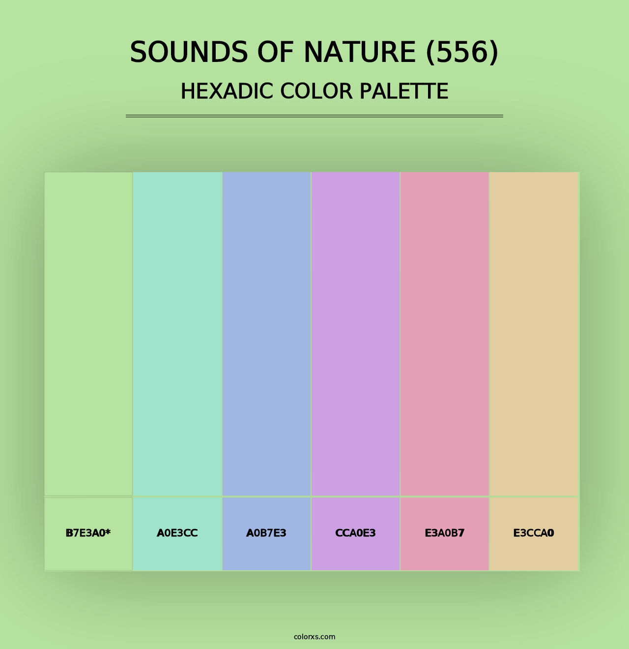 Sounds of Nature (556) - Hexadic Color Palette