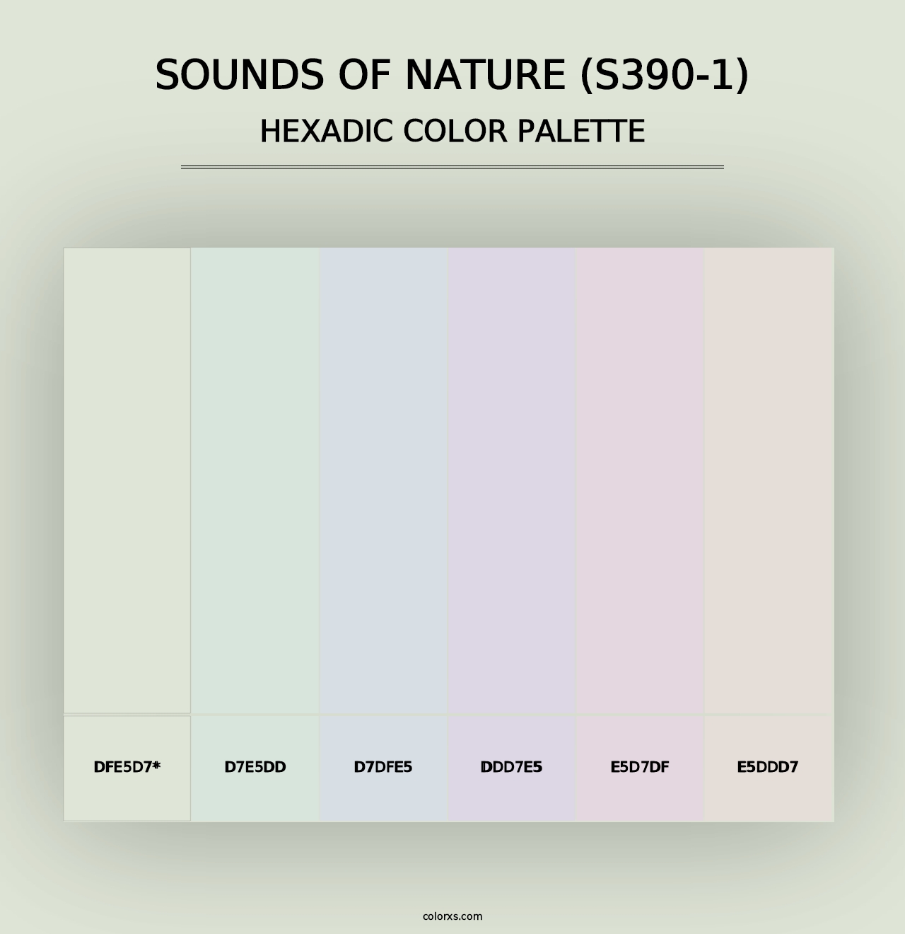 Sounds Of Nature (S390-1) - Hexadic Color Palette