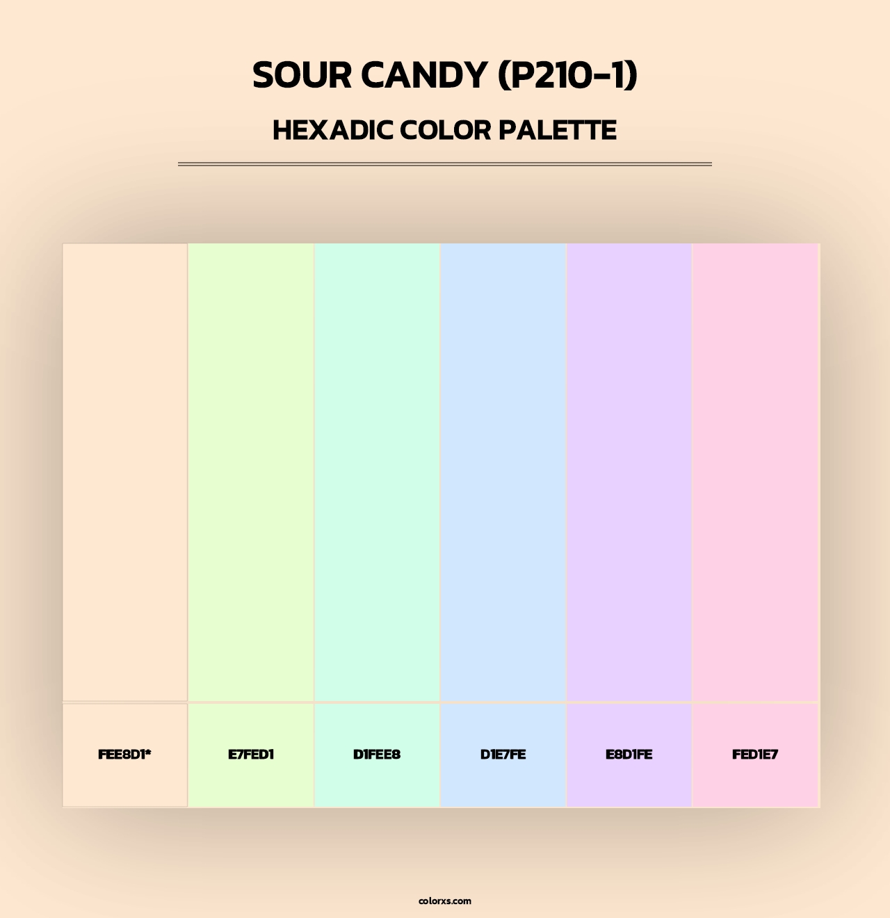 Sour Candy (P210-1) - Hexadic Color Palette