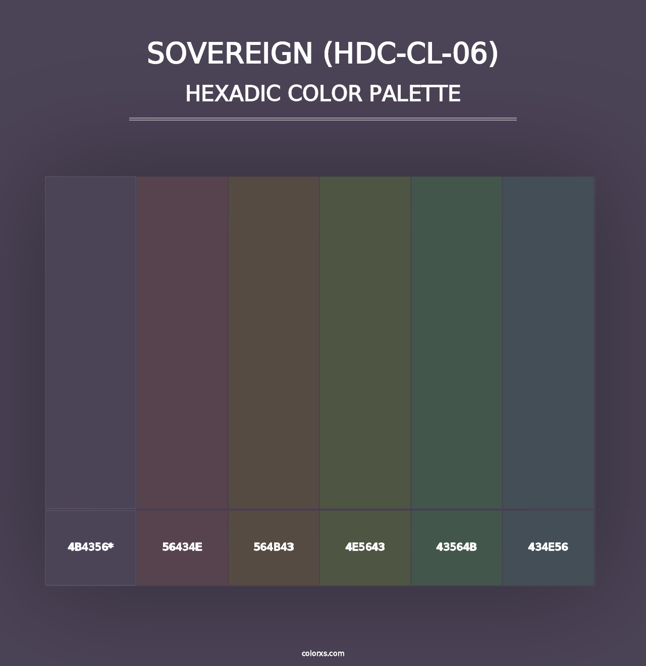 Sovereign (HDC-CL-06) - Hexadic Color Palette