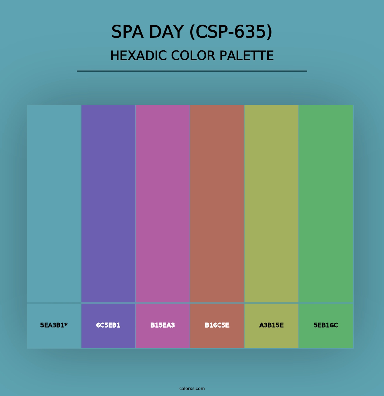 Spa Day (CSP-635) - Hexadic Color Palette