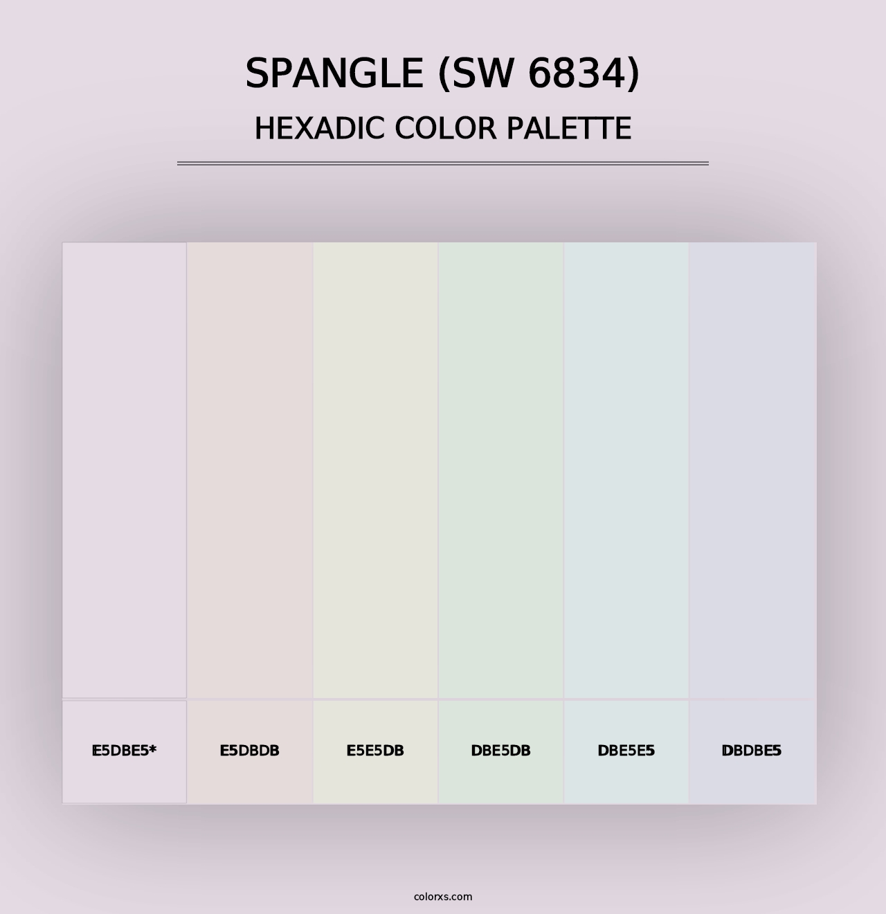 Spangle (SW 6834) - Hexadic Color Palette