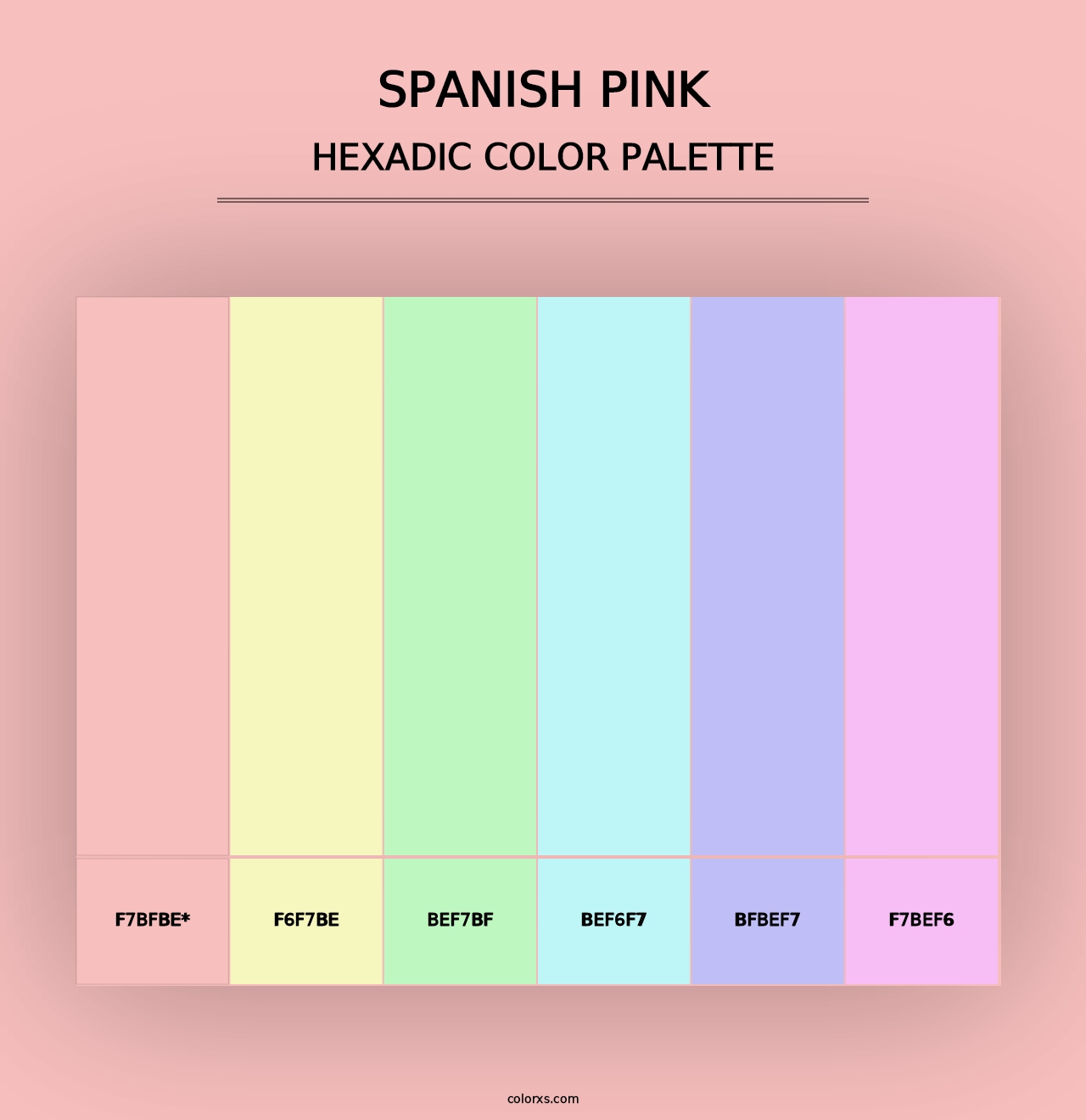 Spanish Pink - Hexadic Color Palette