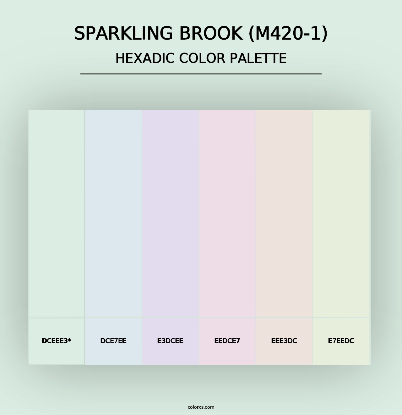 Sparkling Brook (M420-1) - Hexadic Color Palette