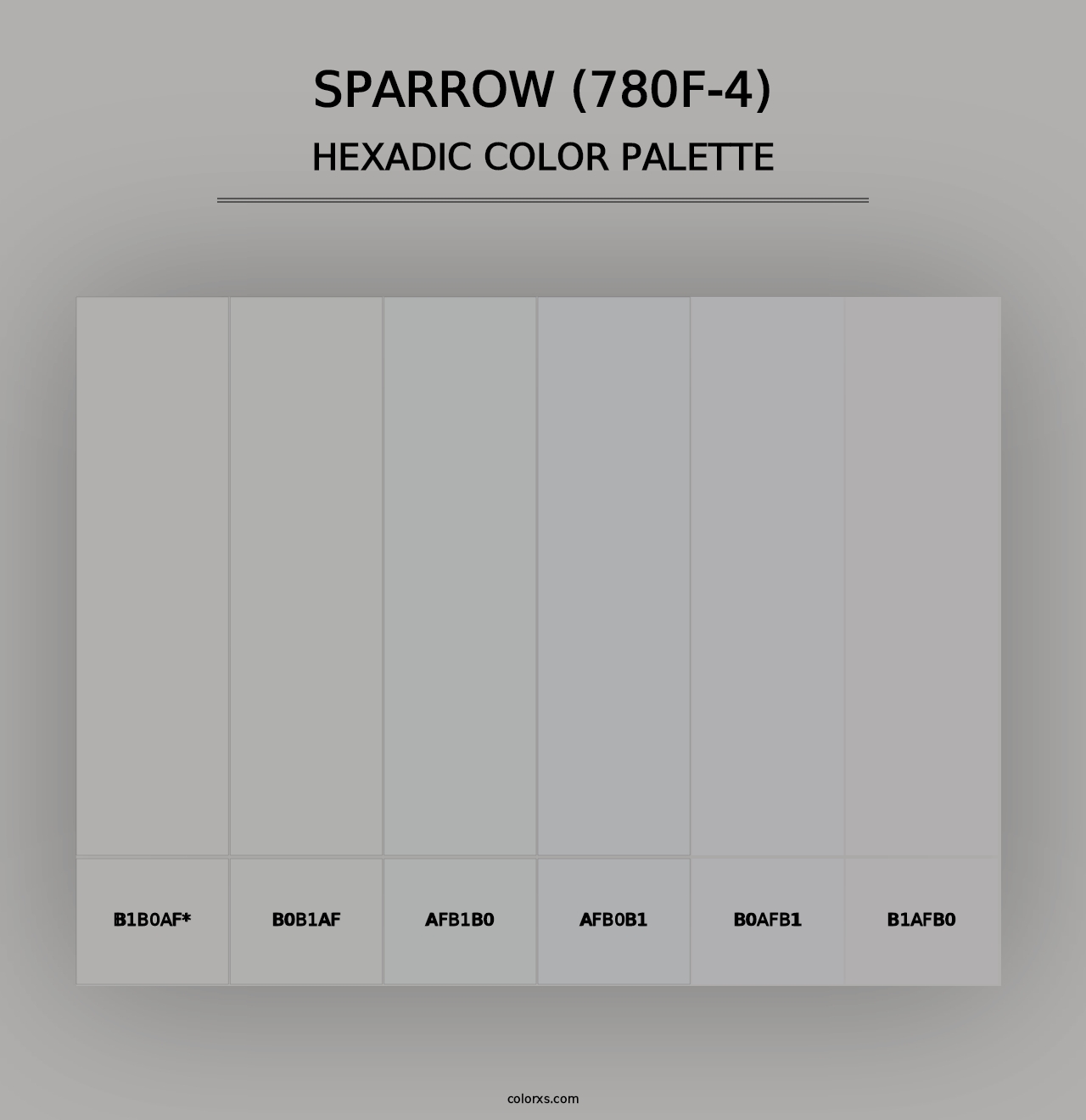 Sparrow (780F-4) - Hexadic Color Palette