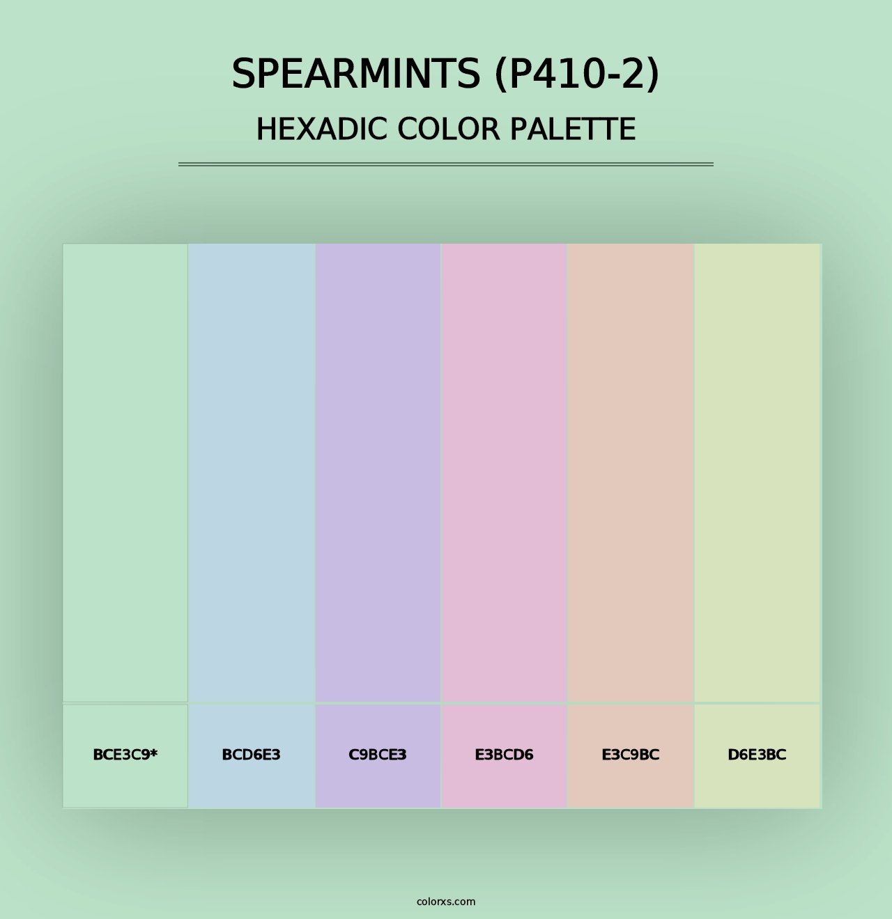 Spearmints (P410-2) - Hexadic Color Palette