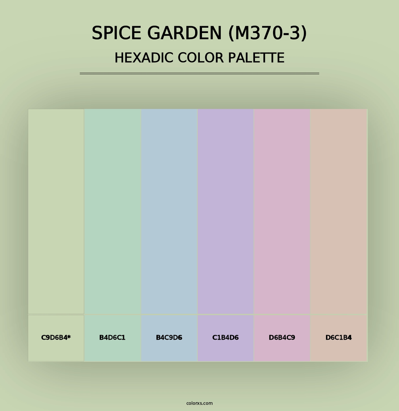 Spice Garden (M370-3) - Hexadic Color Palette