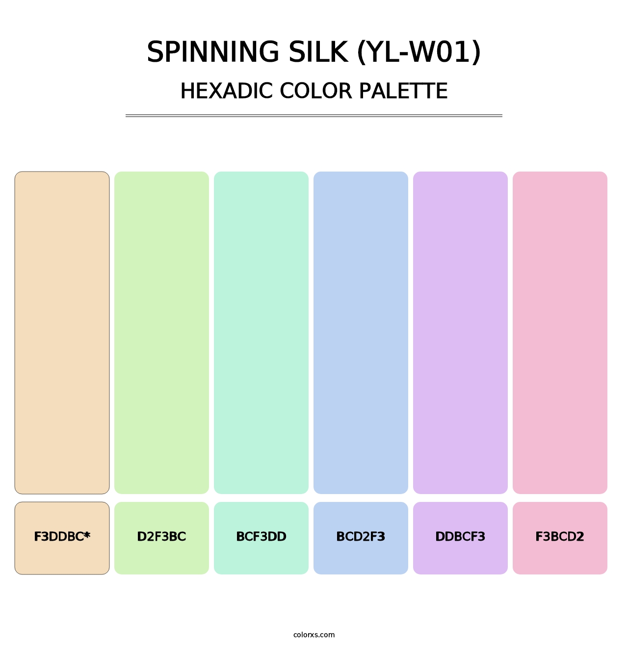 Spinning Silk (YL-W01) - Hexadic Color Palette