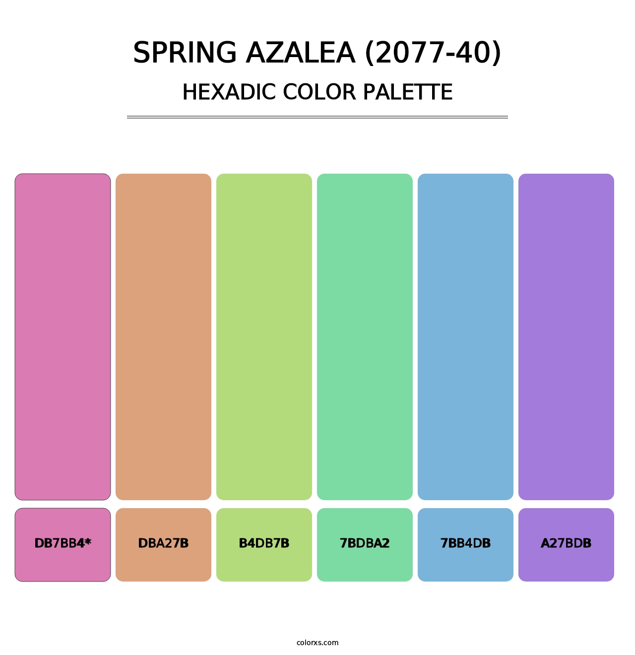 Spring Azalea (2077-40) - Hexadic Color Palette