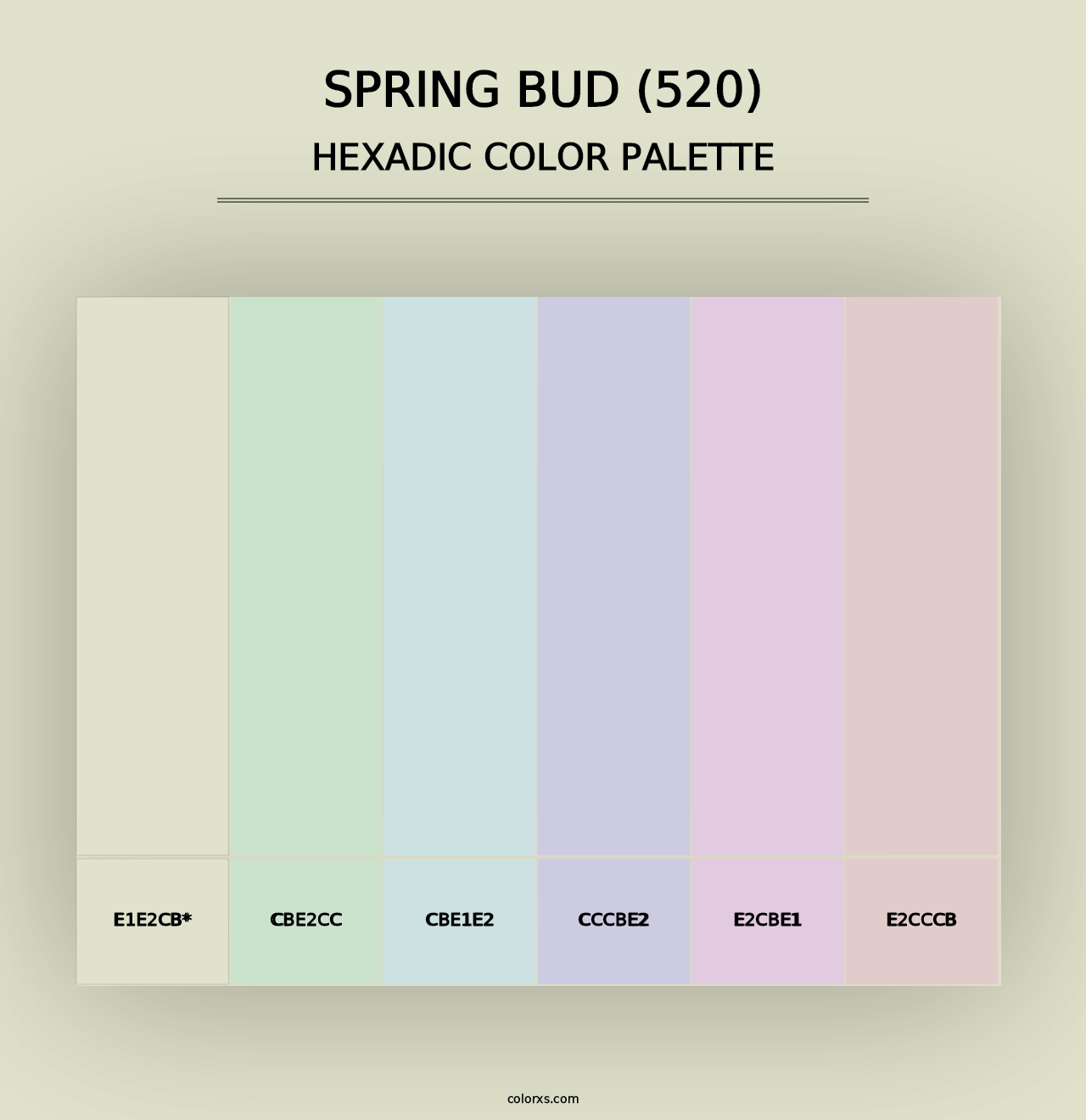 Spring Bud (520) - Hexadic Color Palette