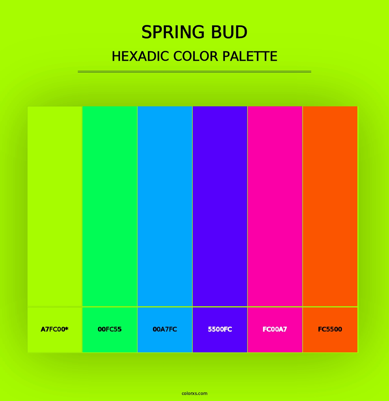 Spring Bud - Hexadic Color Palette