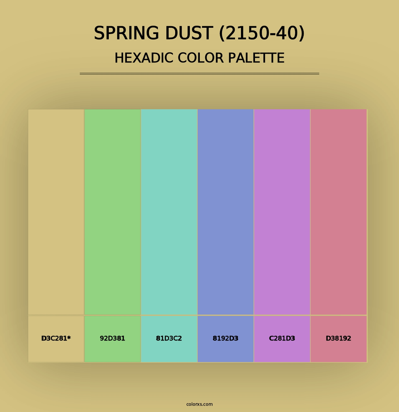 Spring Dust (2150-40) - Hexadic Color Palette