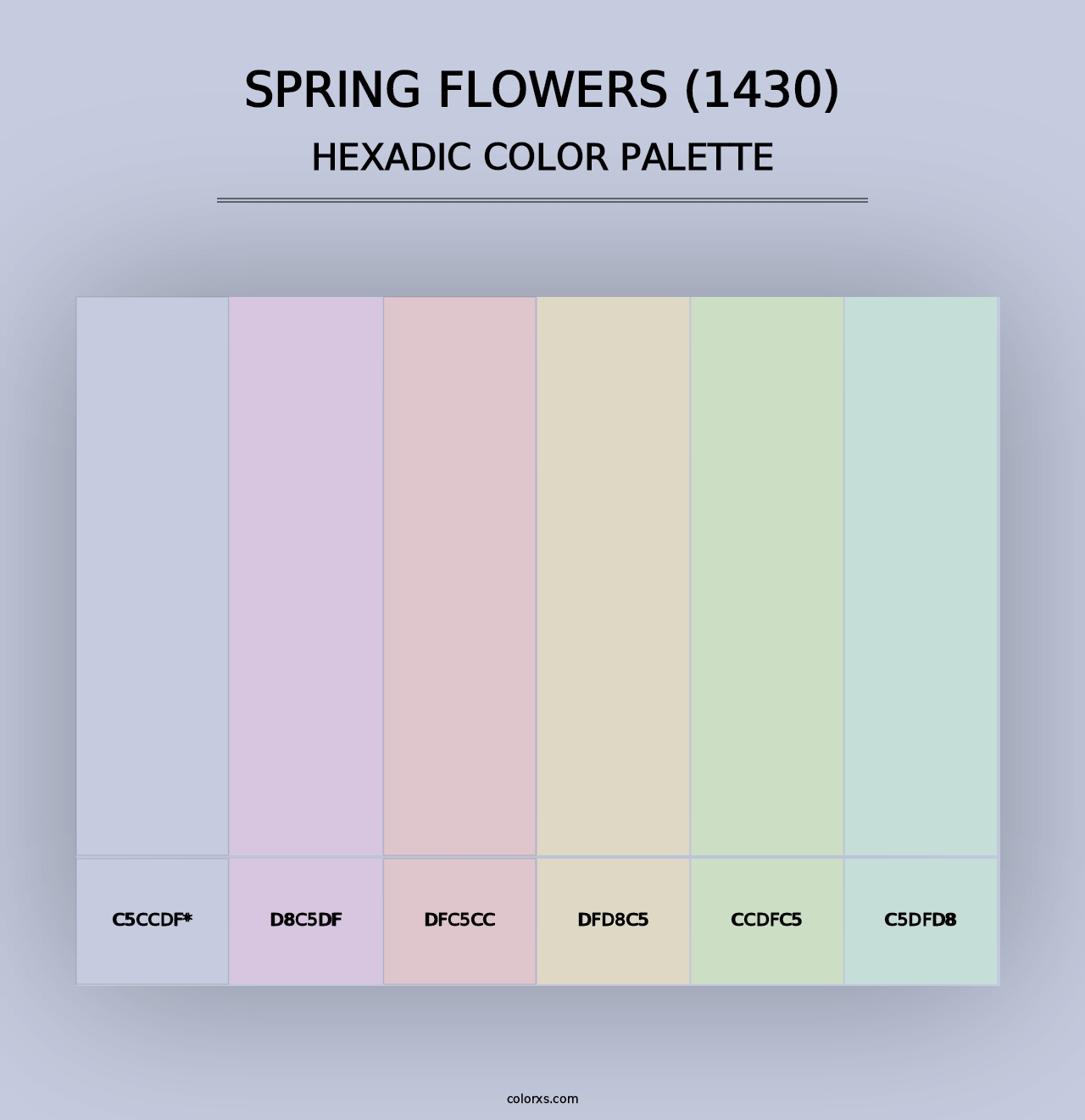 Spring Flowers (1430) - Hexadic Color Palette