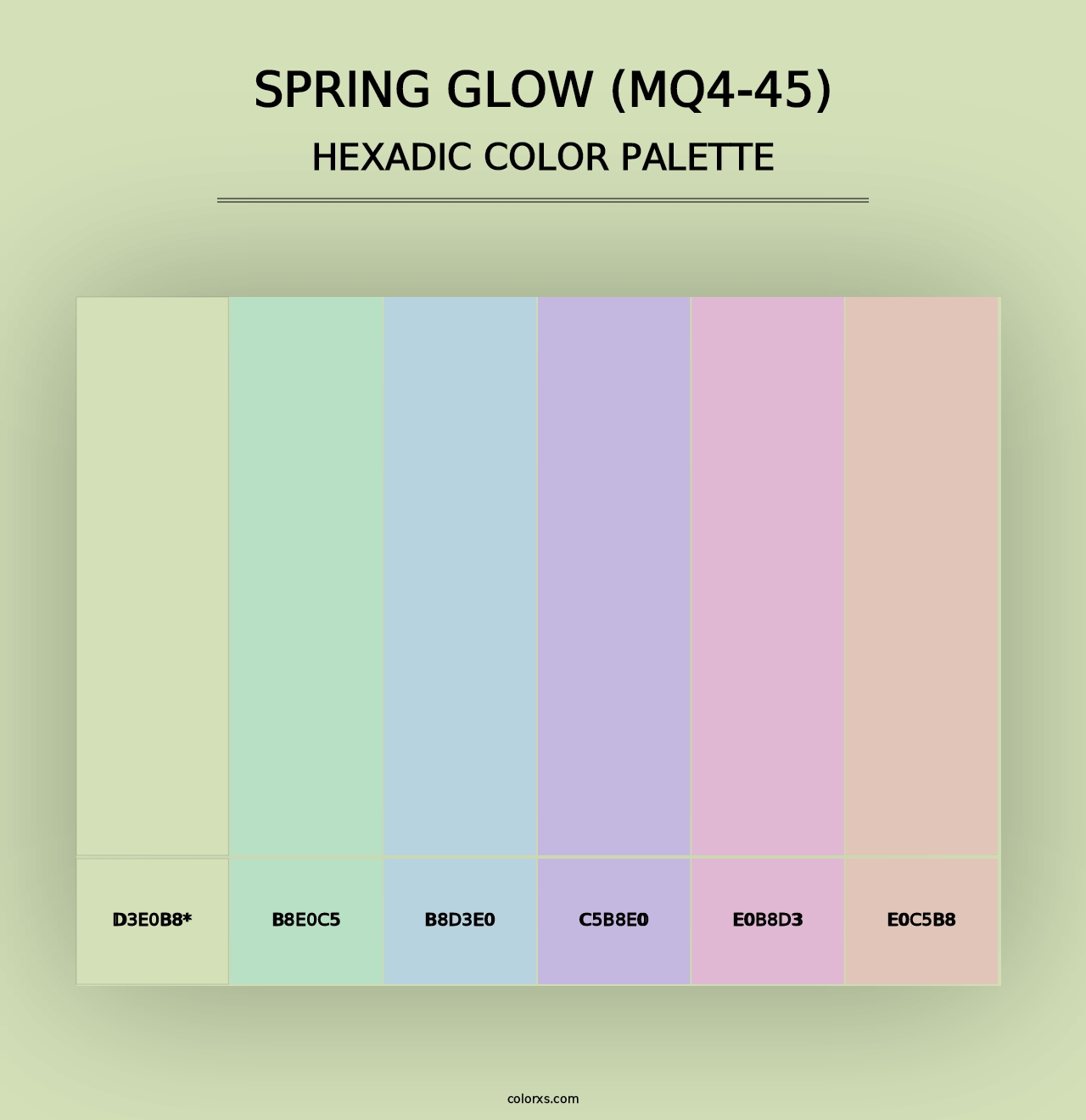 Spring Glow (MQ4-45) - Hexadic Color Palette