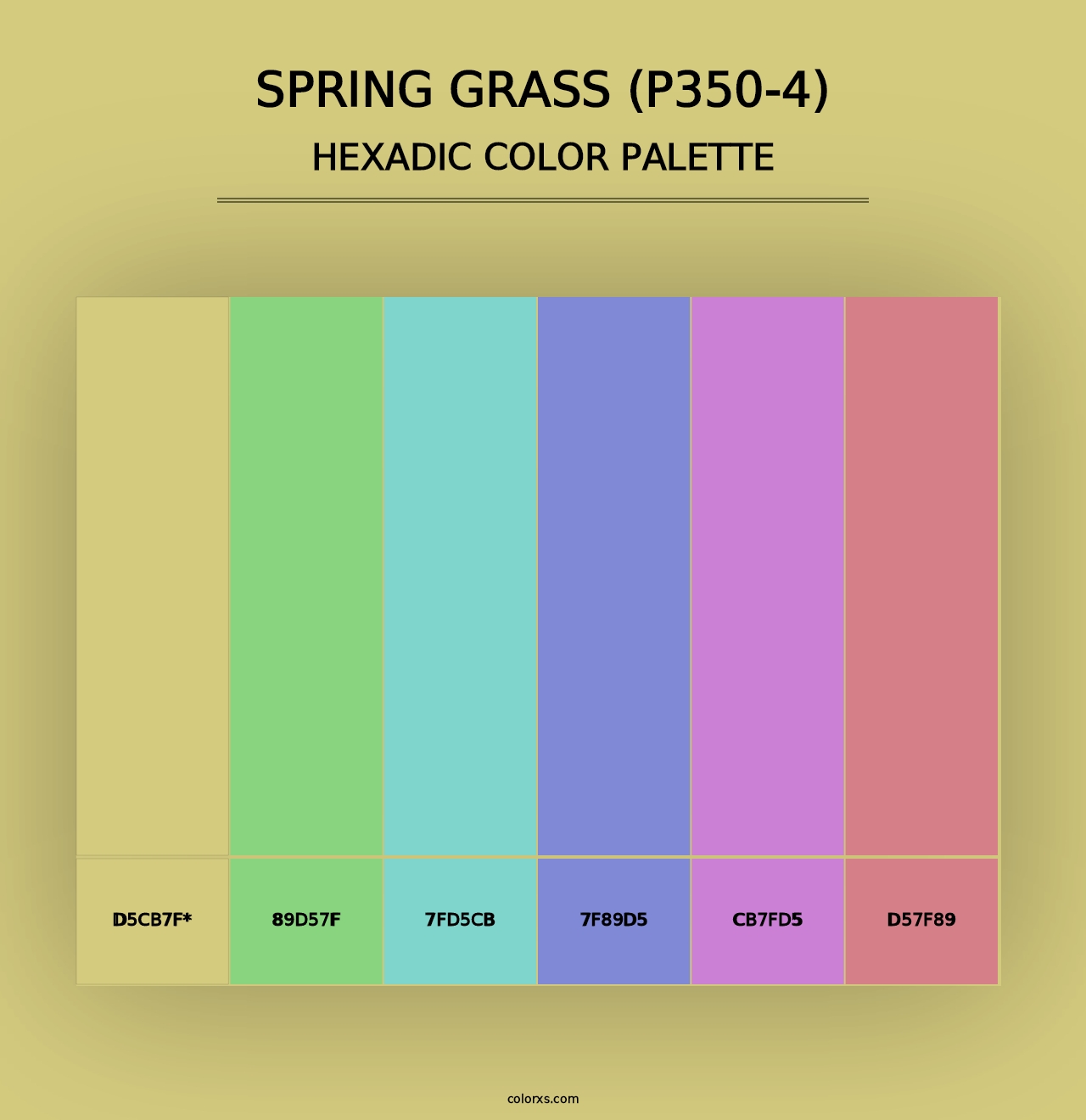 Spring Grass (P350-4) - Hexadic Color Palette