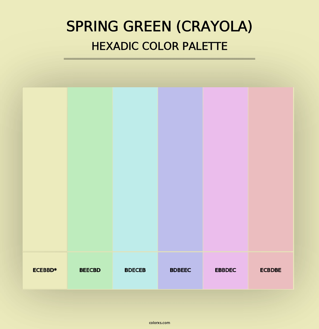 Spring Green (Crayola) - Hexadic Color Palette