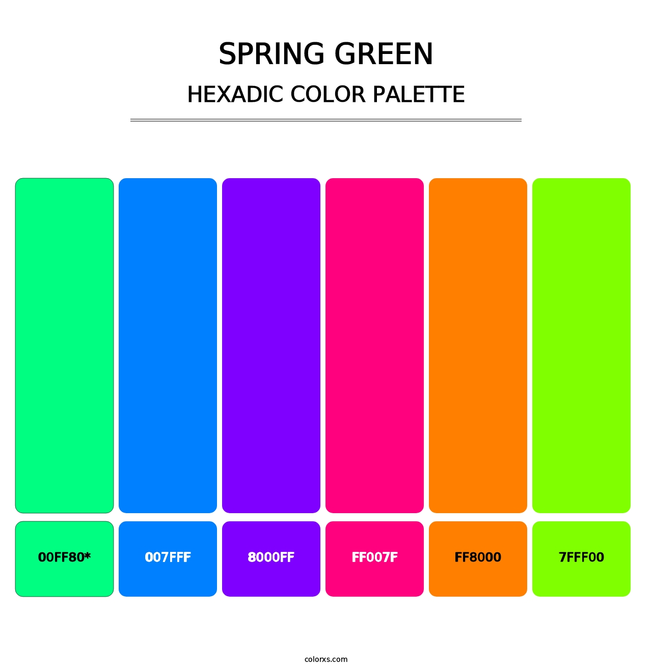 Spring Green - Hexadic Color Palette