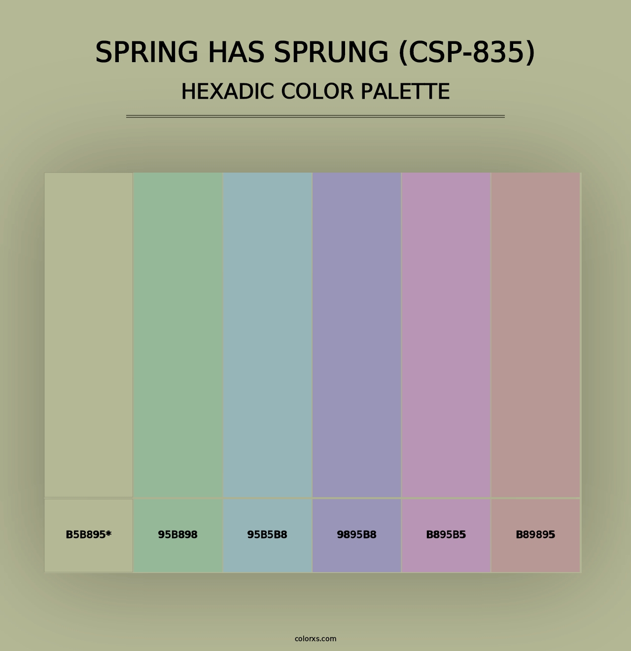 Spring has Sprung (CSP-835) - Hexadic Color Palette