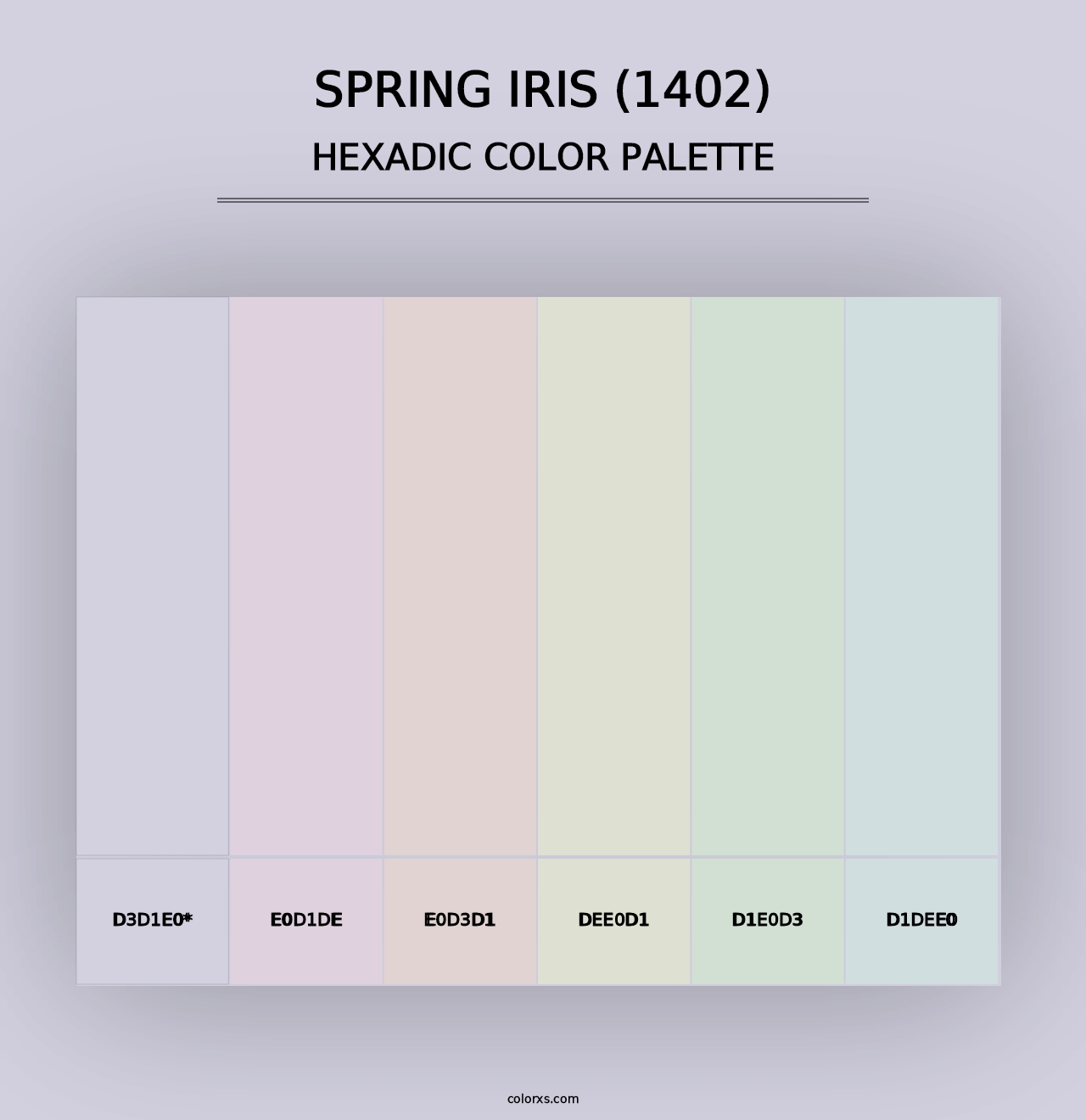 Spring Iris (1402) - Hexadic Color Palette