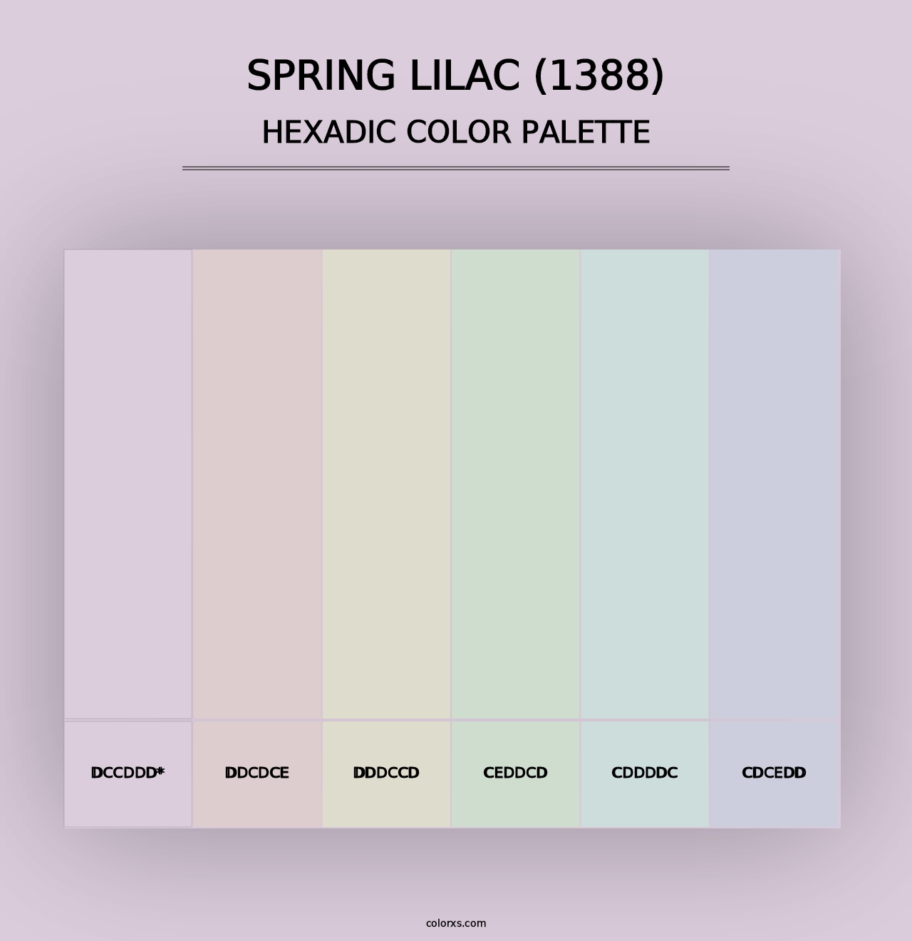 Spring Lilac (1388) - Hexadic Color Palette