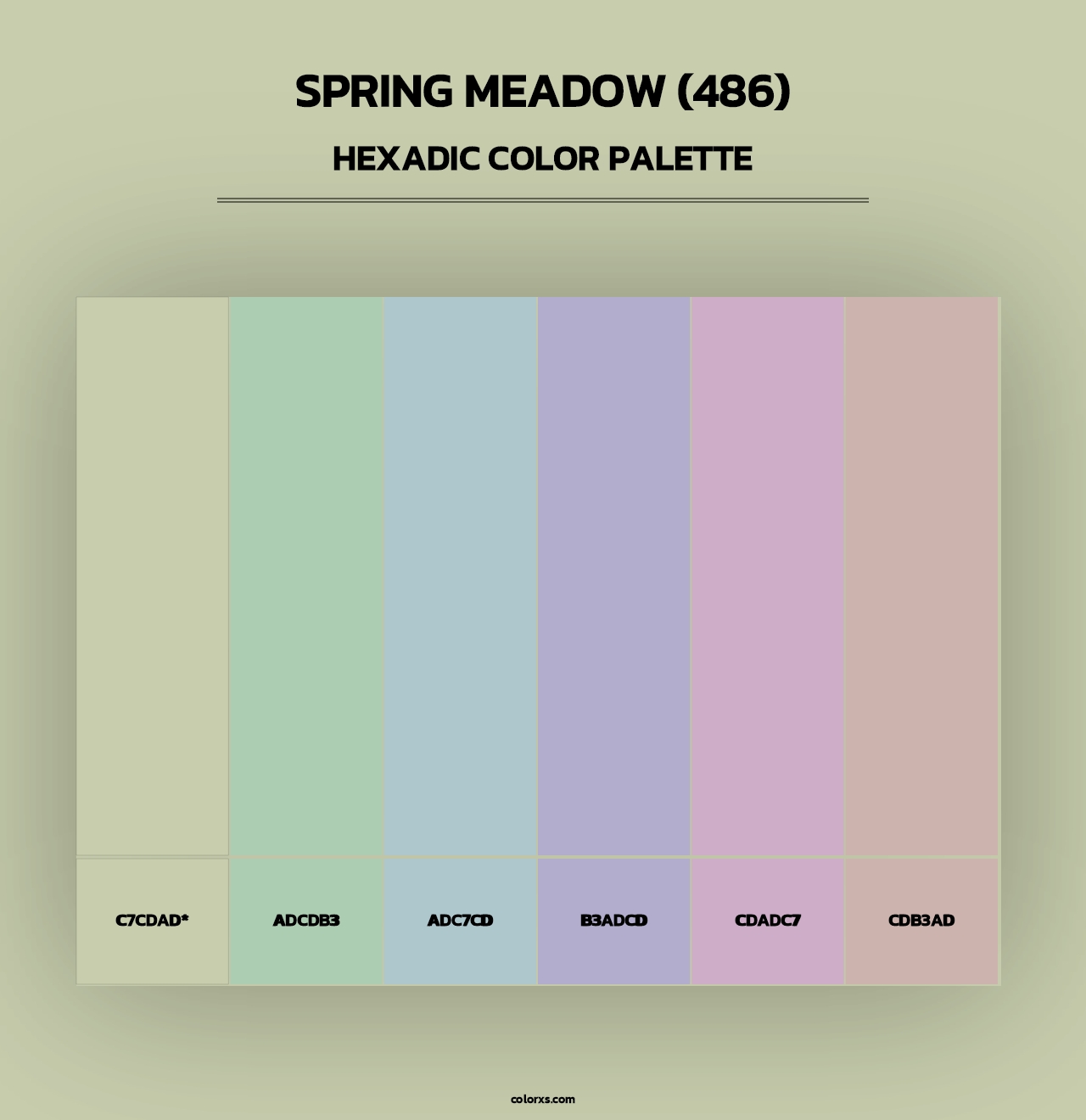 Spring Meadow (486) - Hexadic Color Palette