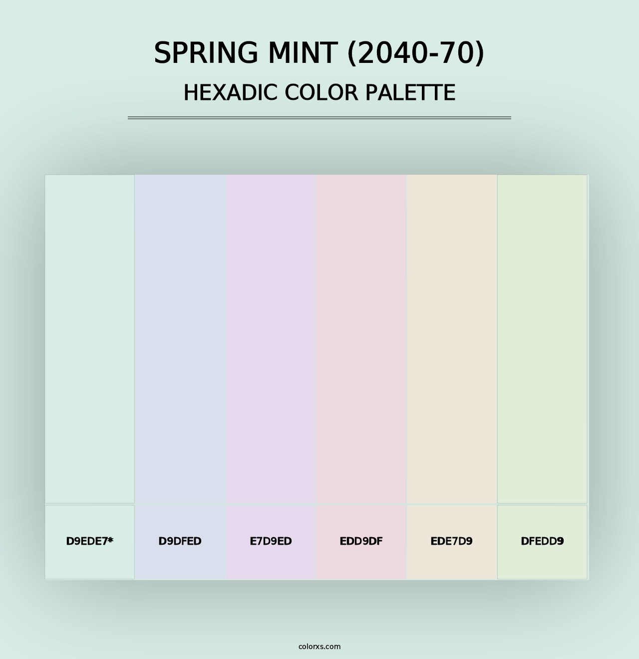 Spring Mint (2040-70) - Hexadic Color Palette