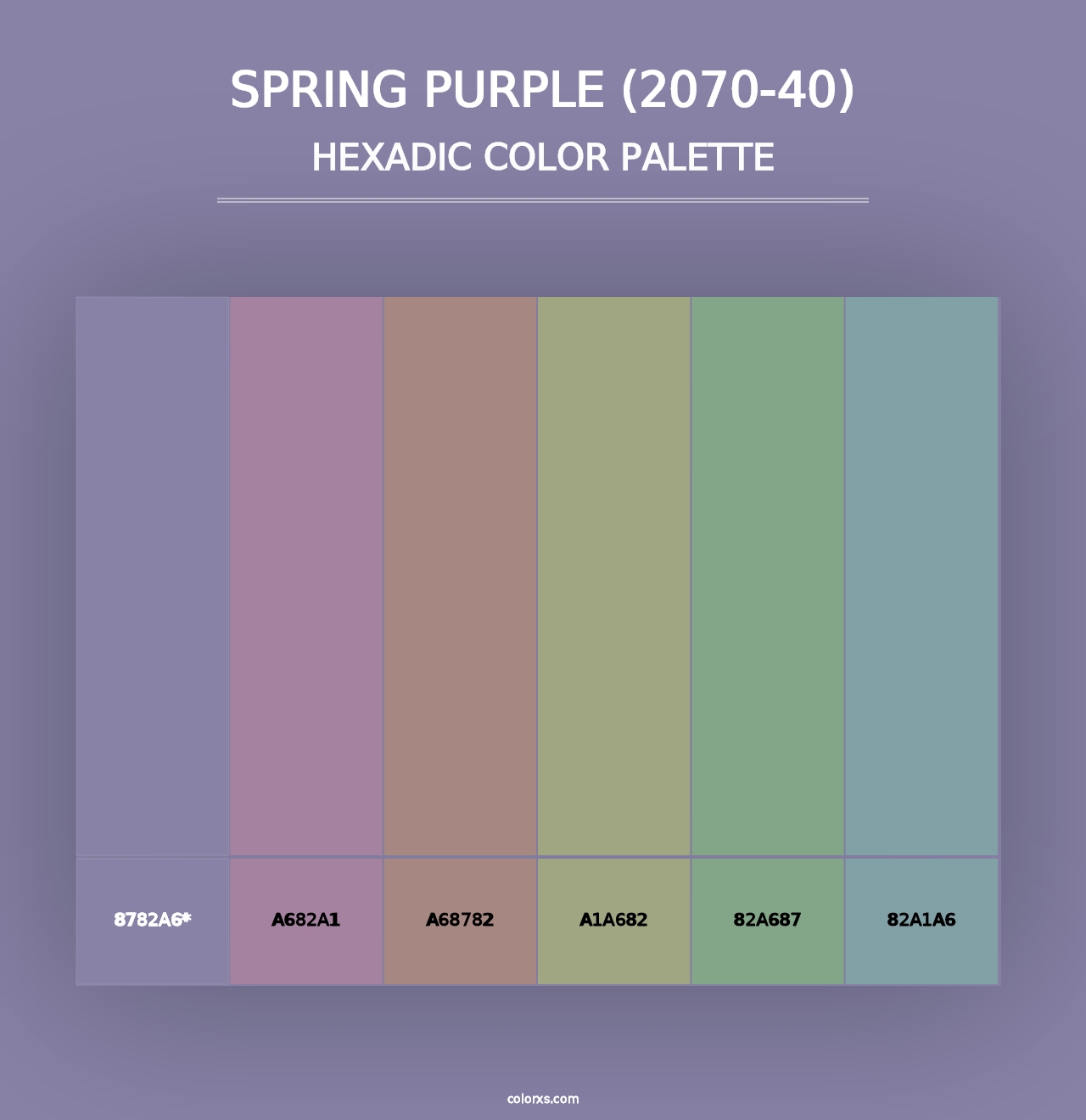 Spring Purple (2070-40) - Hexadic Color Palette