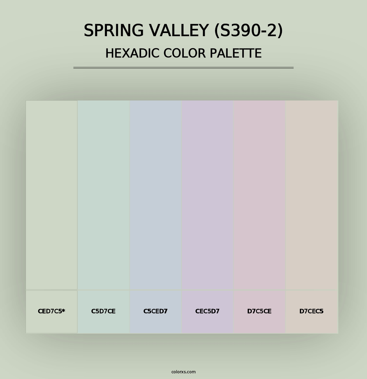 Spring Valley (S390-2) - Hexadic Color Palette