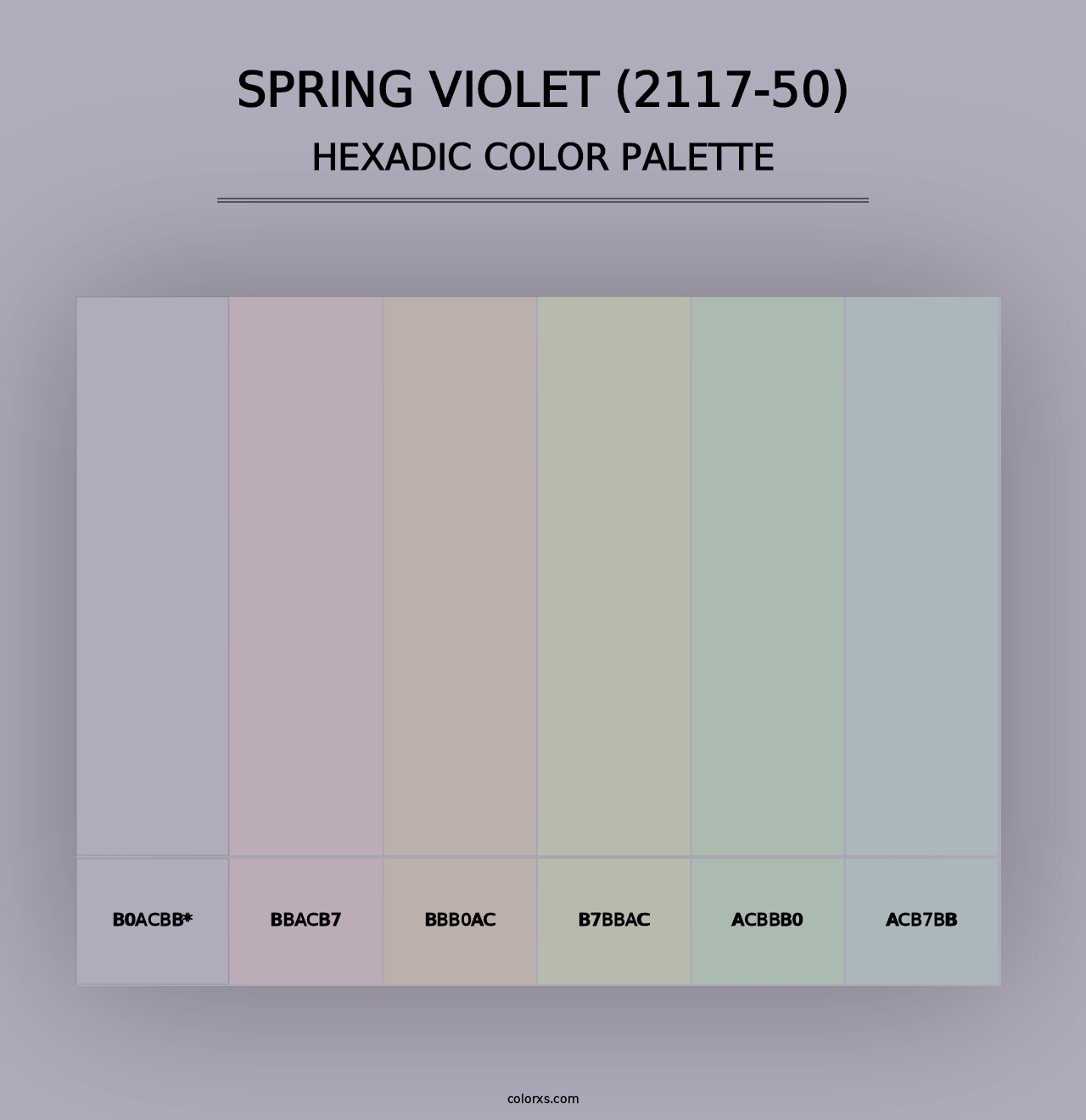 Spring Violet (2117-50) - Hexadic Color Palette