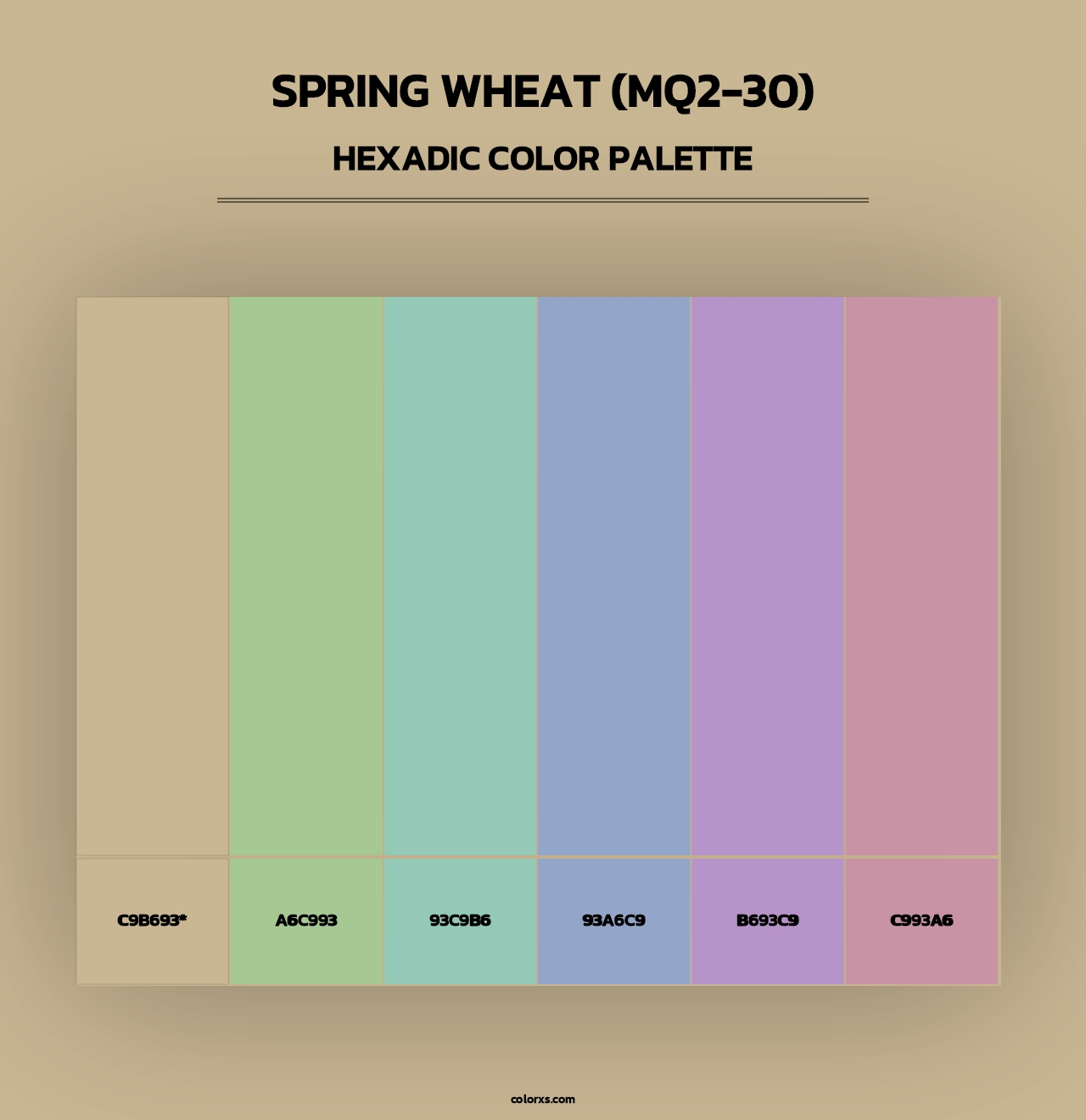 Spring Wheat (MQ2-30) - Hexadic Color Palette