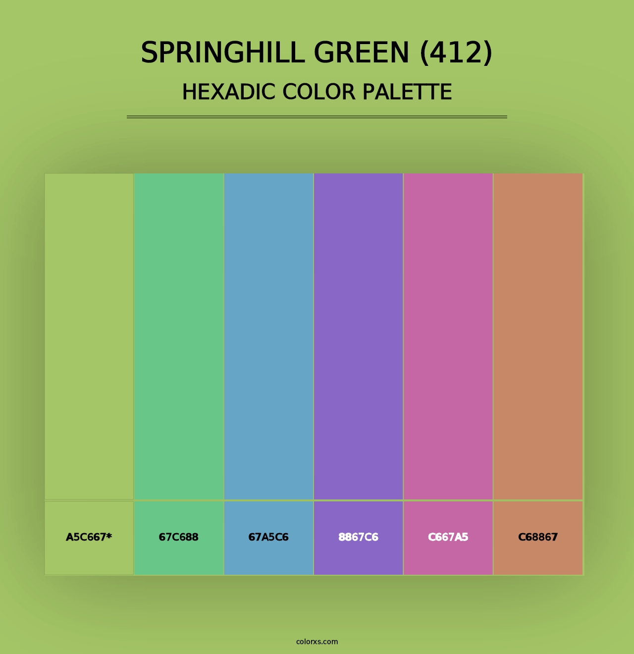 Springhill Green (412) - Hexadic Color Palette