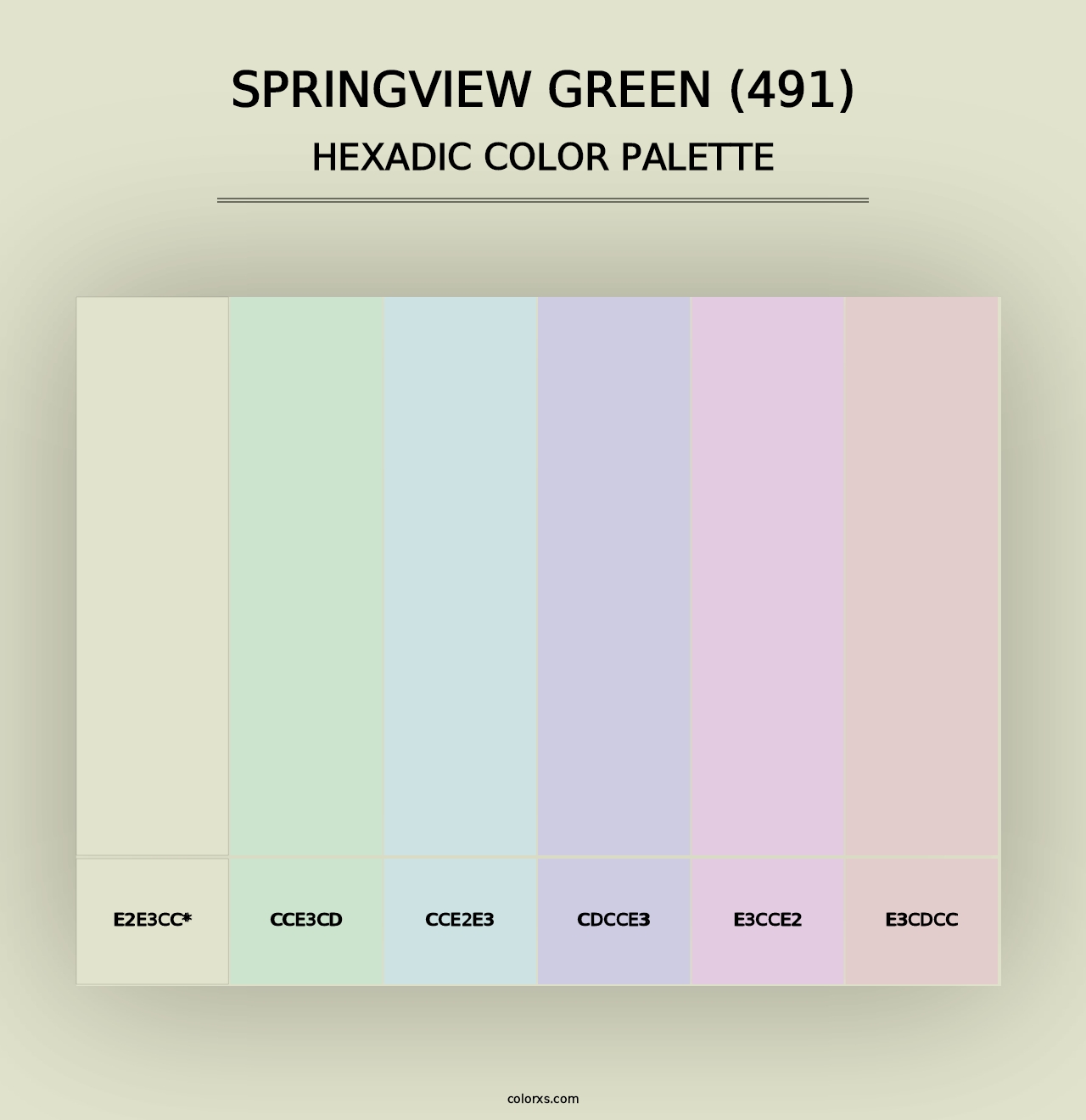 Springview Green (491) - Hexadic Color Palette