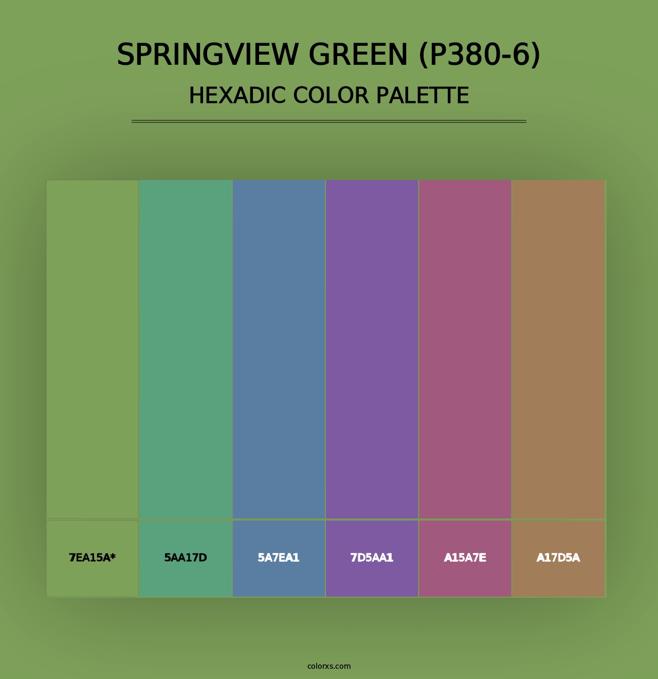 Springview Green (P380-6) - Hexadic Color Palette