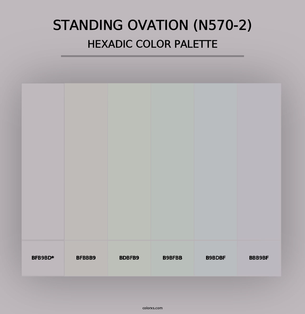 Standing Ovation (N570-2) - Hexadic Color Palette