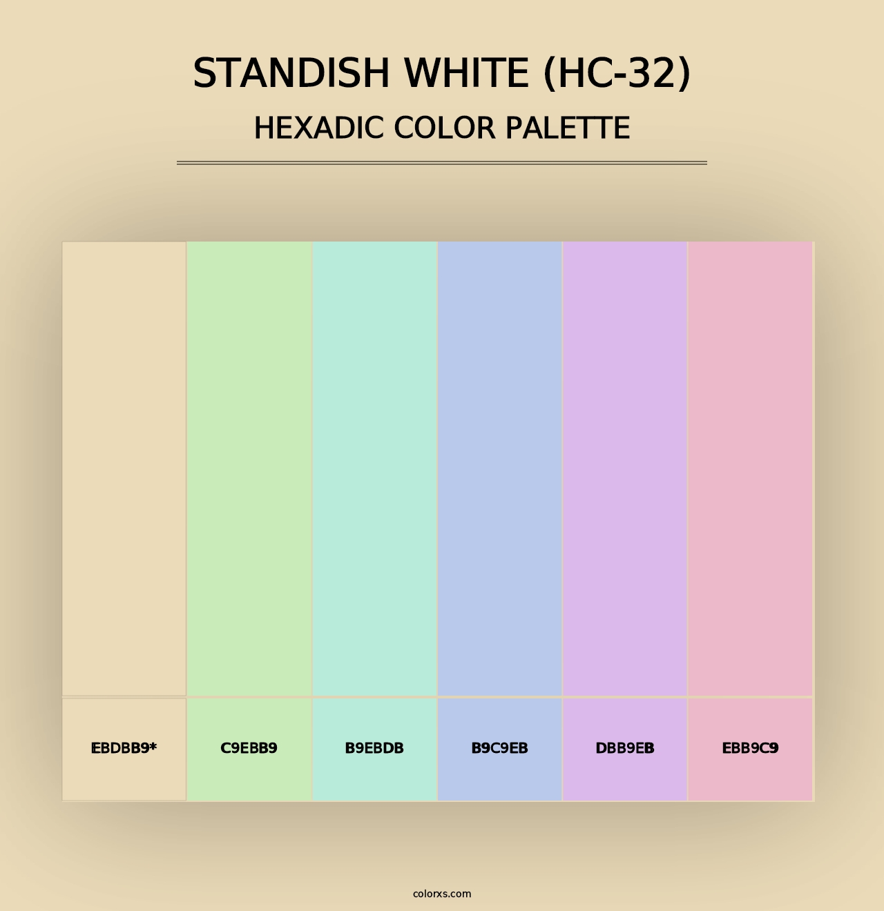 Standish White (HC-32) - Hexadic Color Palette