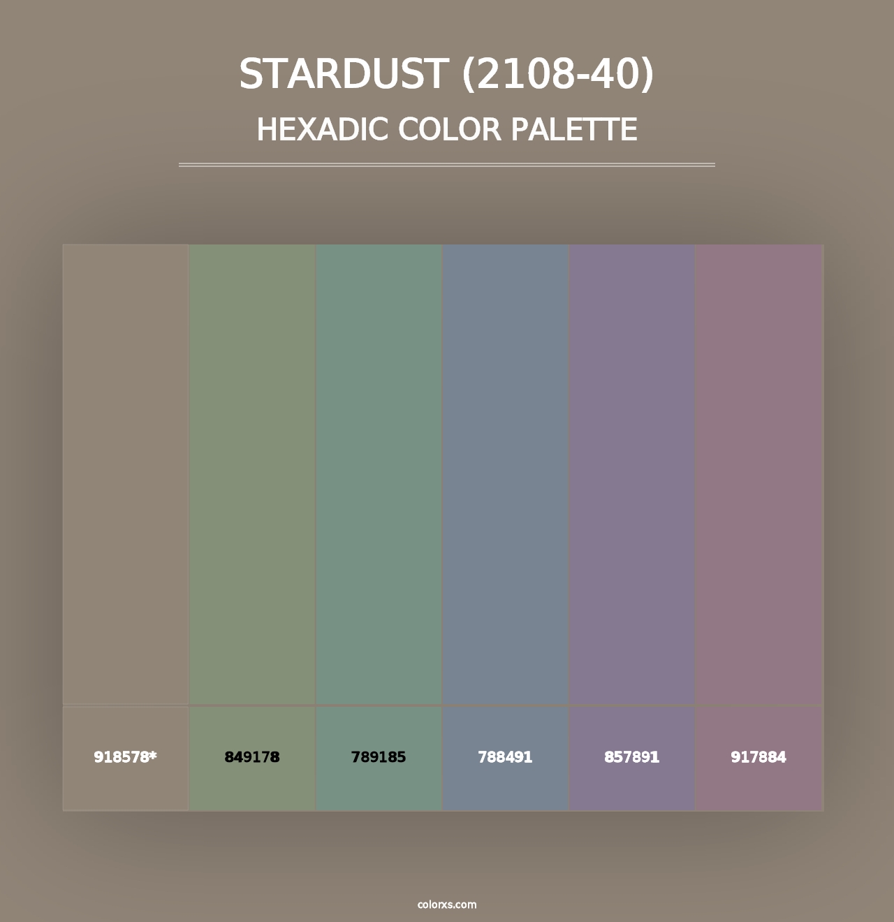 Stardust (2108-40) - Hexadic Color Palette