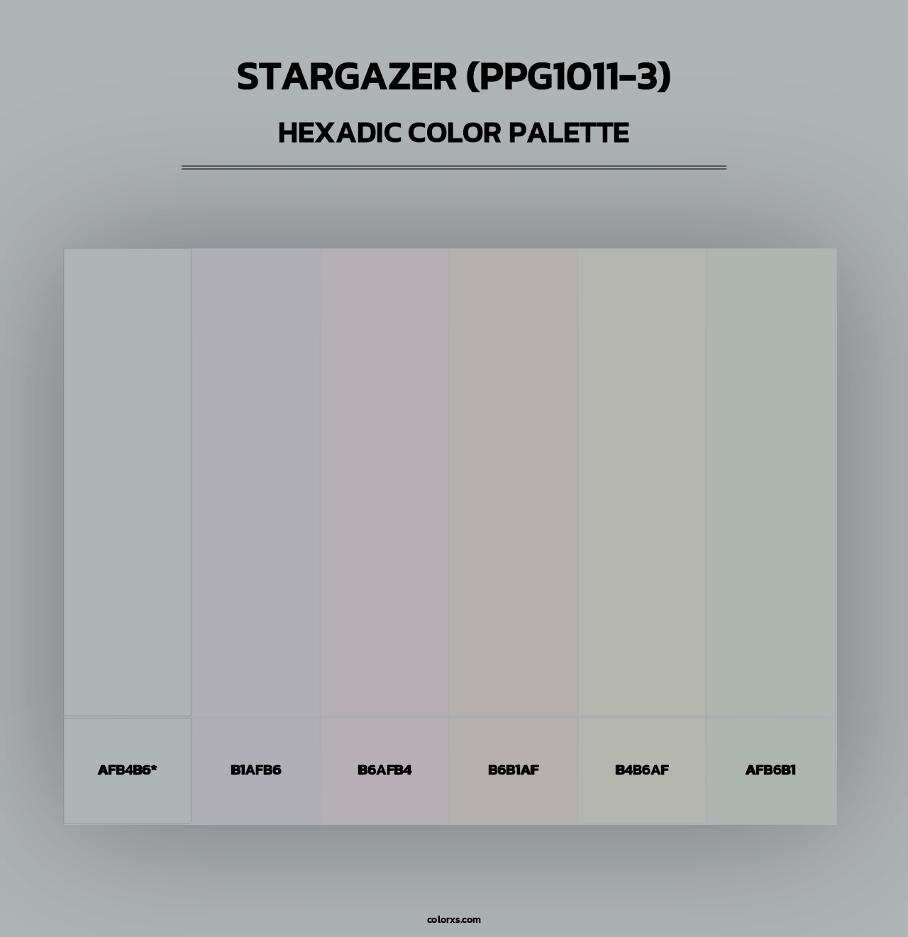 Stargazer (PPG1011-3) - Hexadic Color Palette