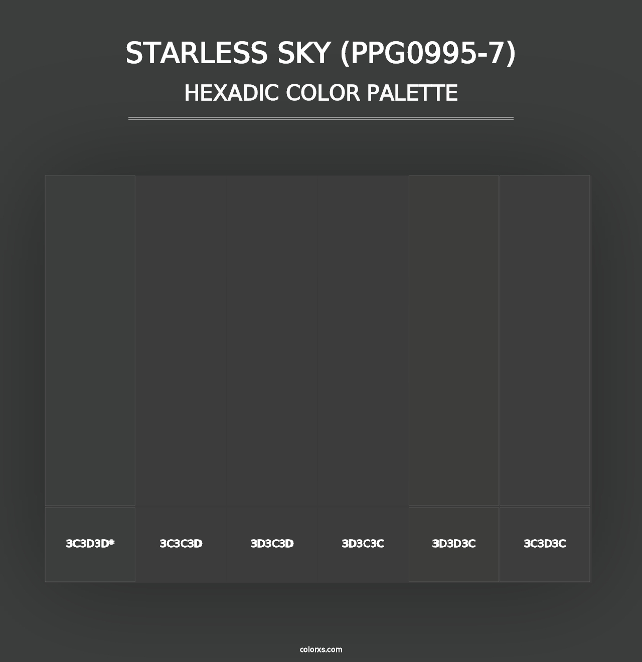 Starless Sky (PPG0995-7) - Hexadic Color Palette