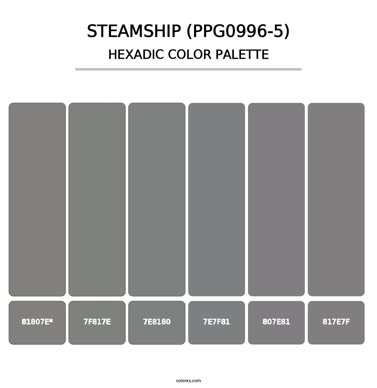 Steamship (PPG0996-5) - Hexadic Color Palette