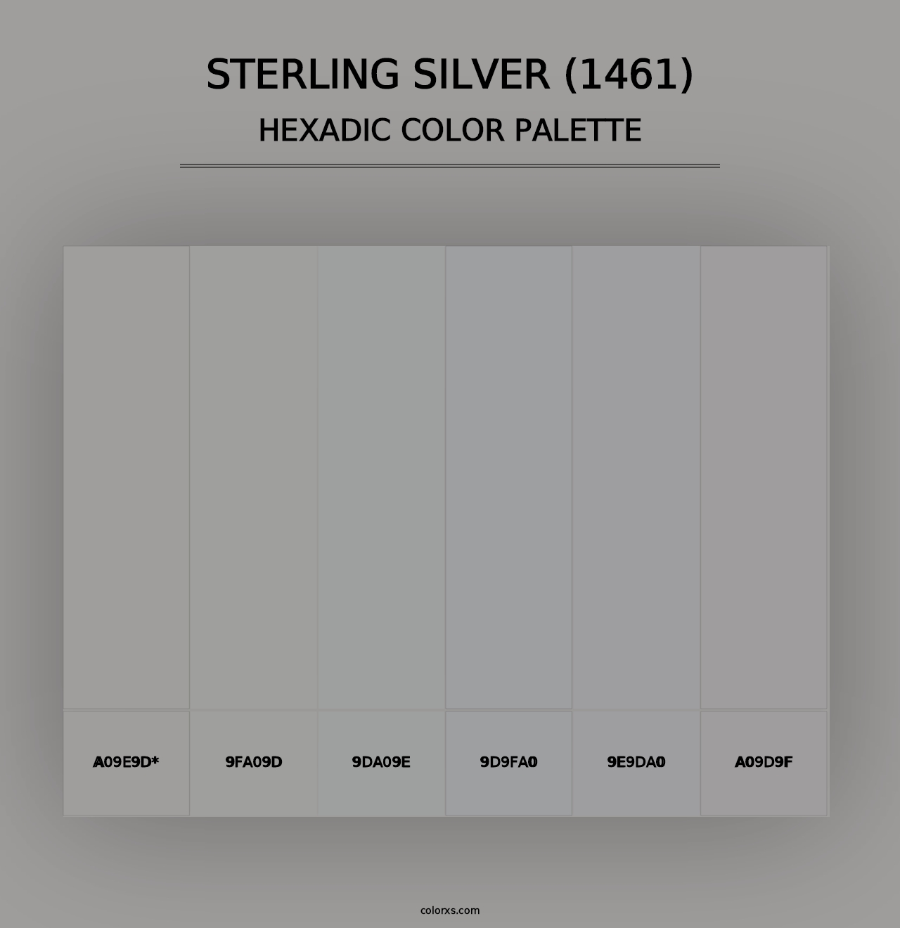 Sterling Silver (1461) - Hexadic Color Palette