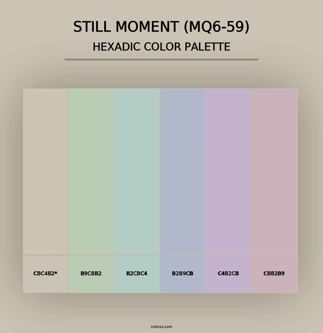 Still Moment (MQ6-59) - Hexadic Color Palette