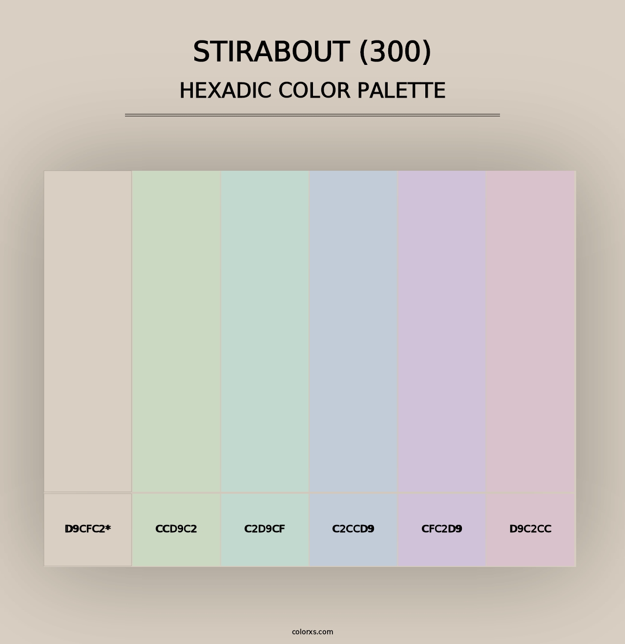 Stirabout (300) - Hexadic Color Palette