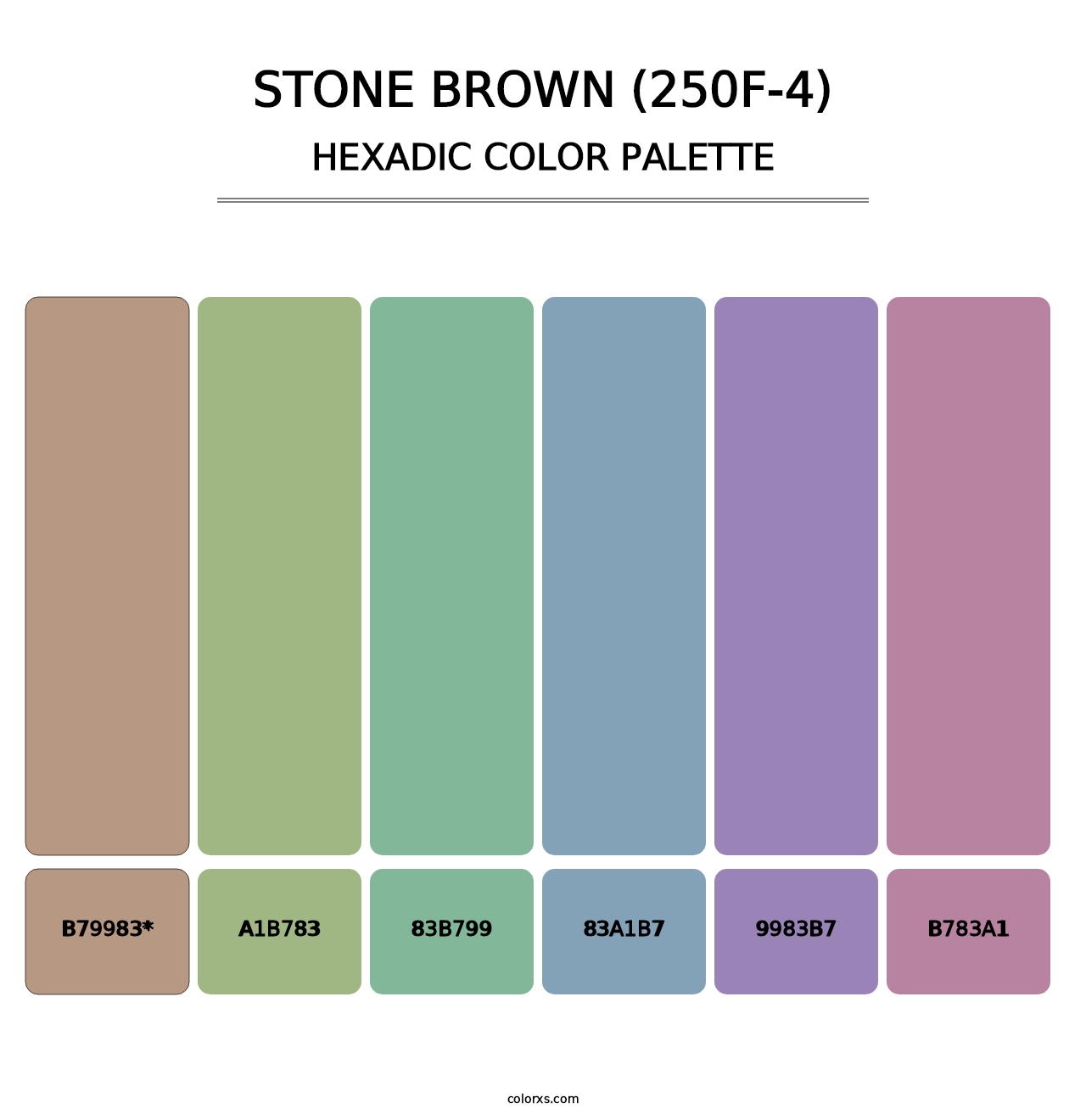 Stone Brown (250F-4) - Hexadic Color Palette