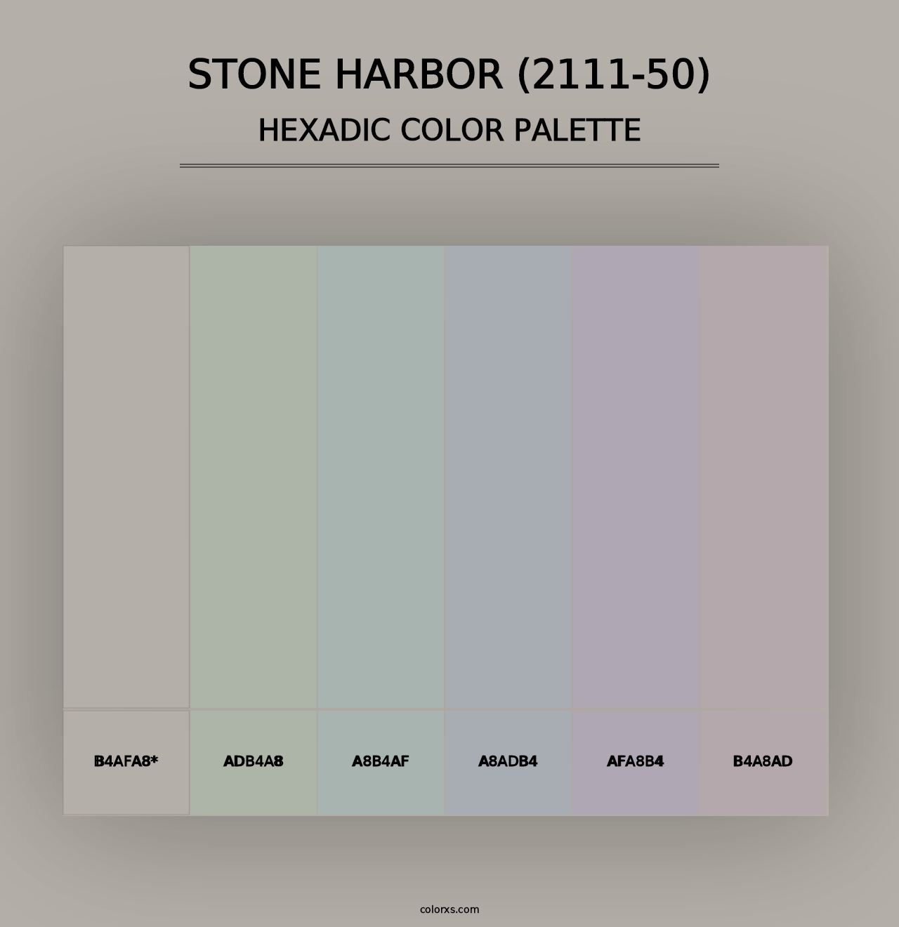 Stone Harbor (2111-50) - Hexadic Color Palette