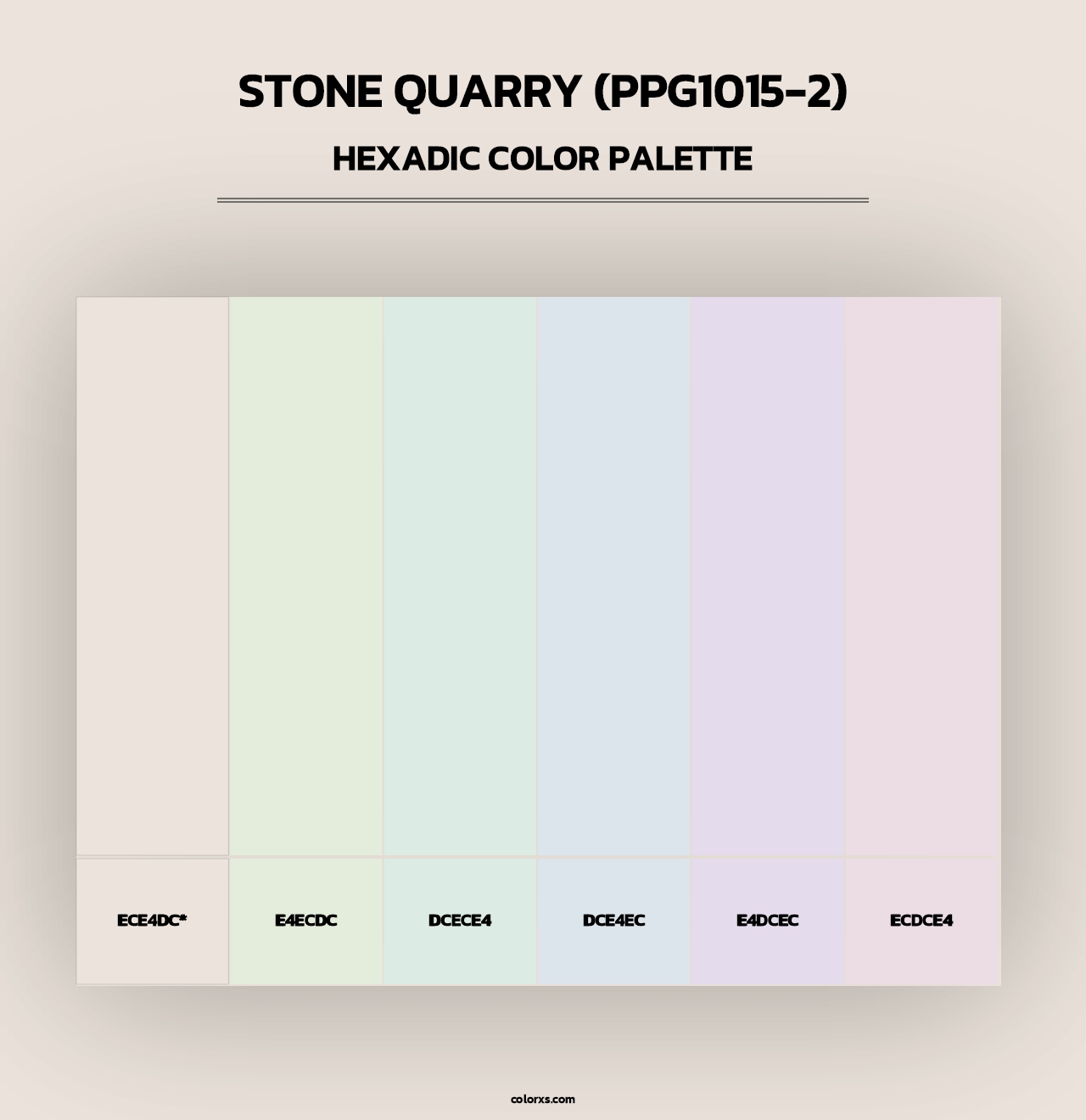 Stone Quarry (PPG1015-2) - Hexadic Color Palette