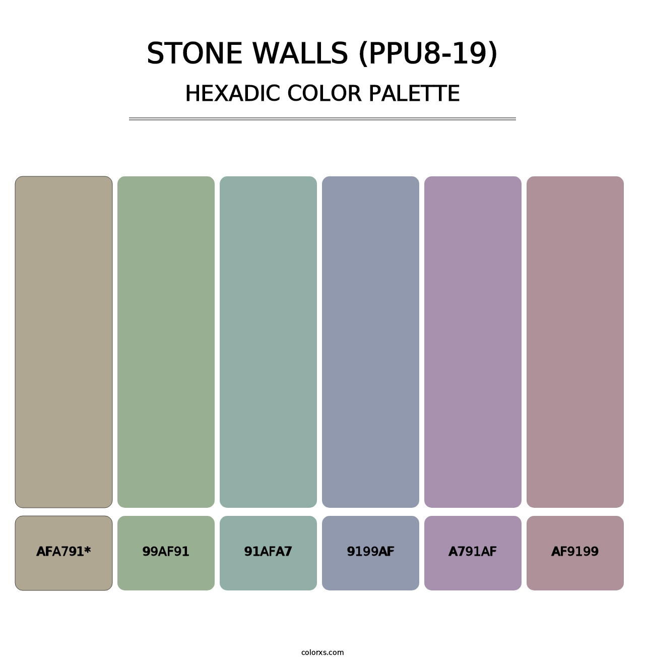 Stone Walls (PPU8-19) - Hexadic Color Palette