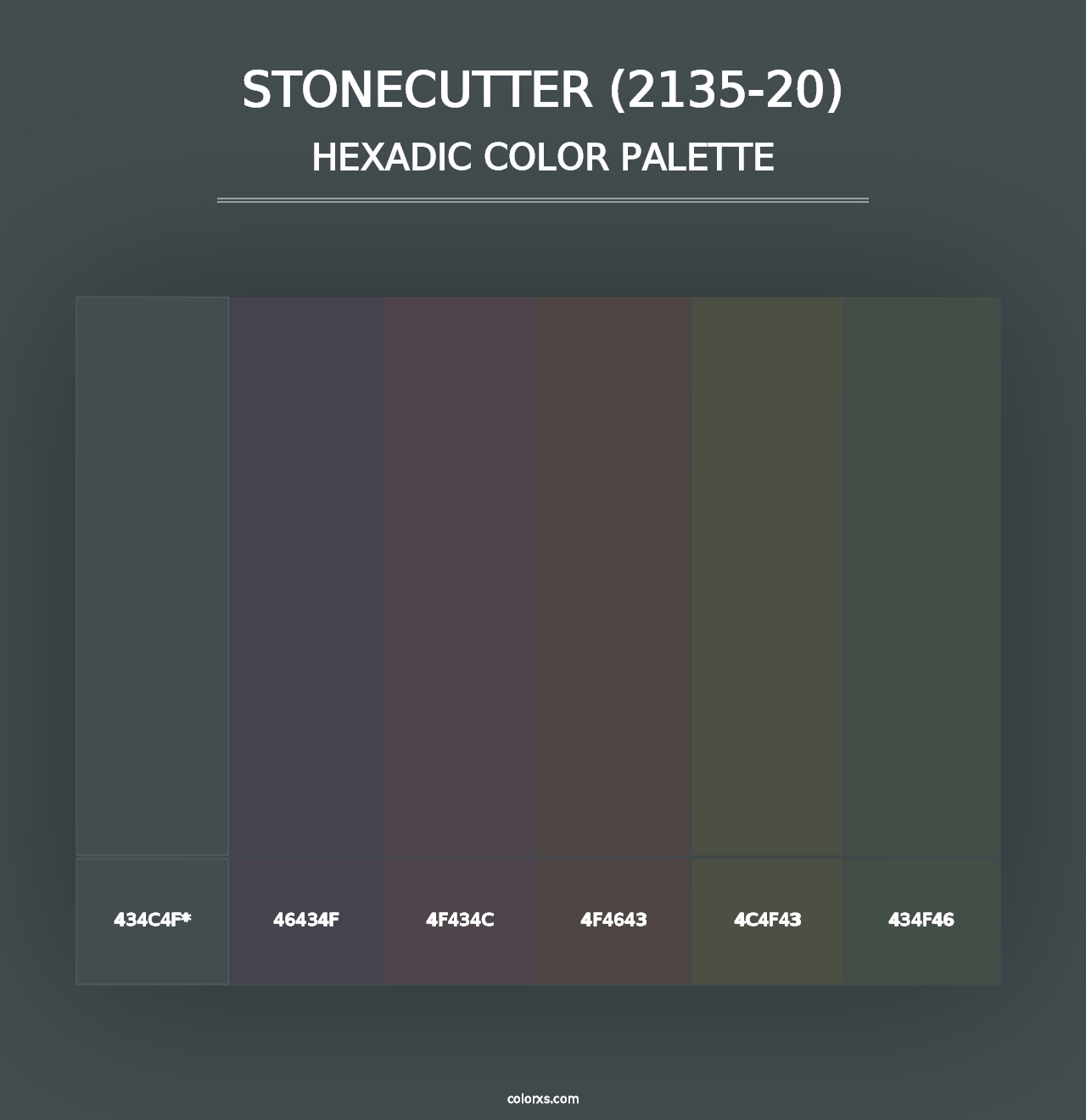 Stonecutter (2135-20) - Hexadic Color Palette