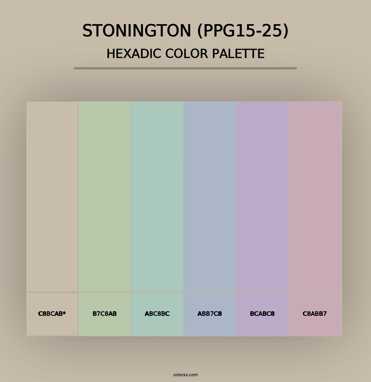 Stonington (PPG15-25) - Hexadic Color Palette